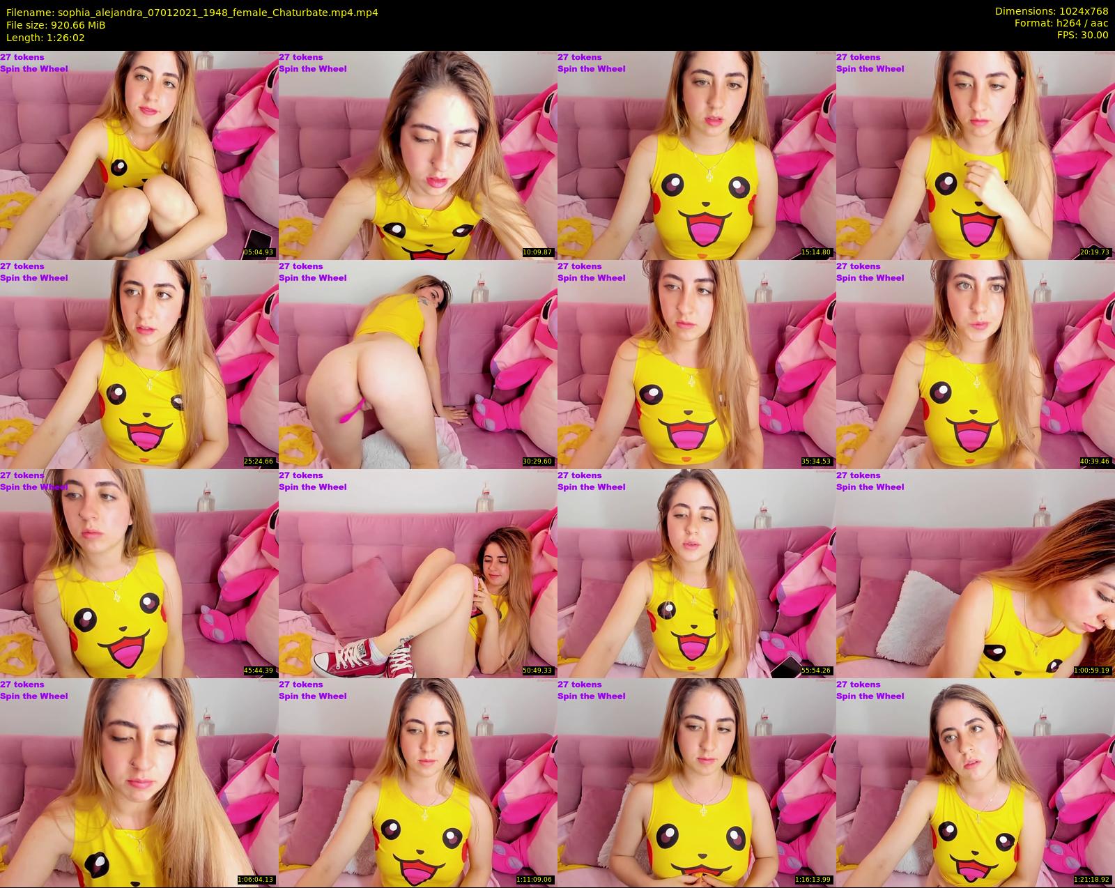 sophia_alejandra — 87 minute Chaturbate female cam show recording, 720p, Jan 7, 2021