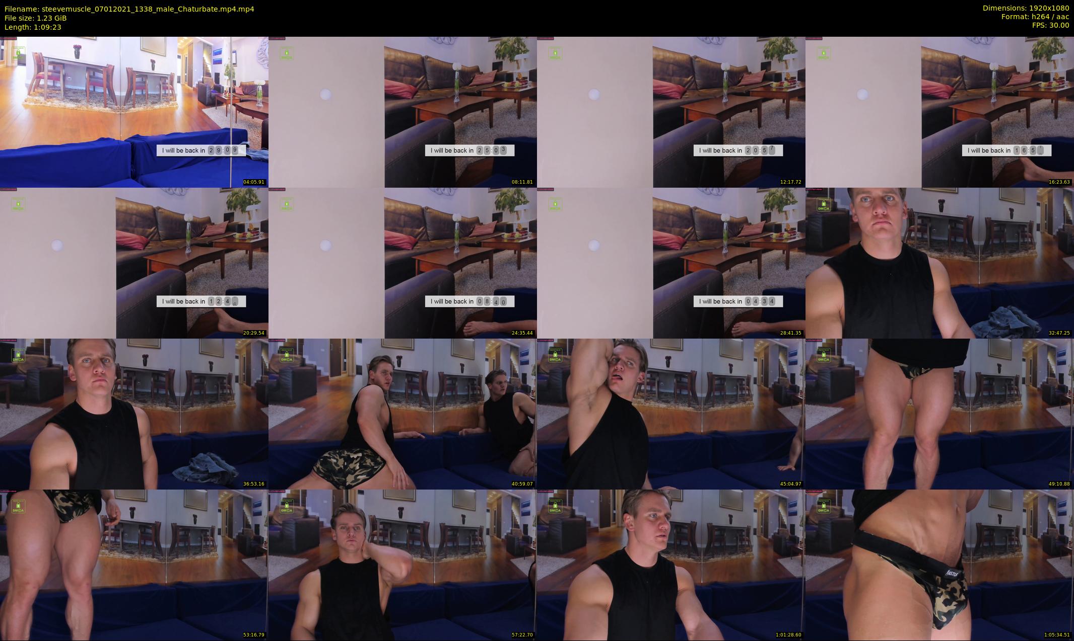 steevemuscle — 70 minute Chaturbate male cam show recording, 1080p, Jan 7, 2021