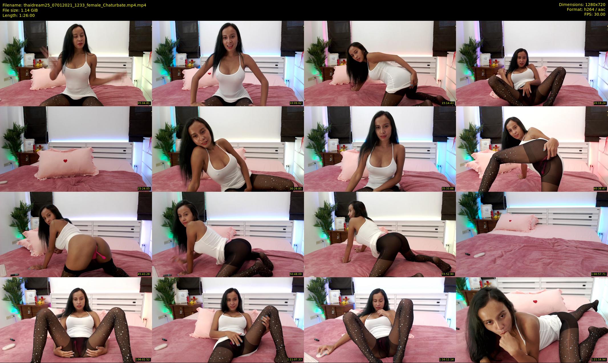 thaidream25 — 86 minute Chaturbate female cam show recording, 720p, Jan 7, 2021