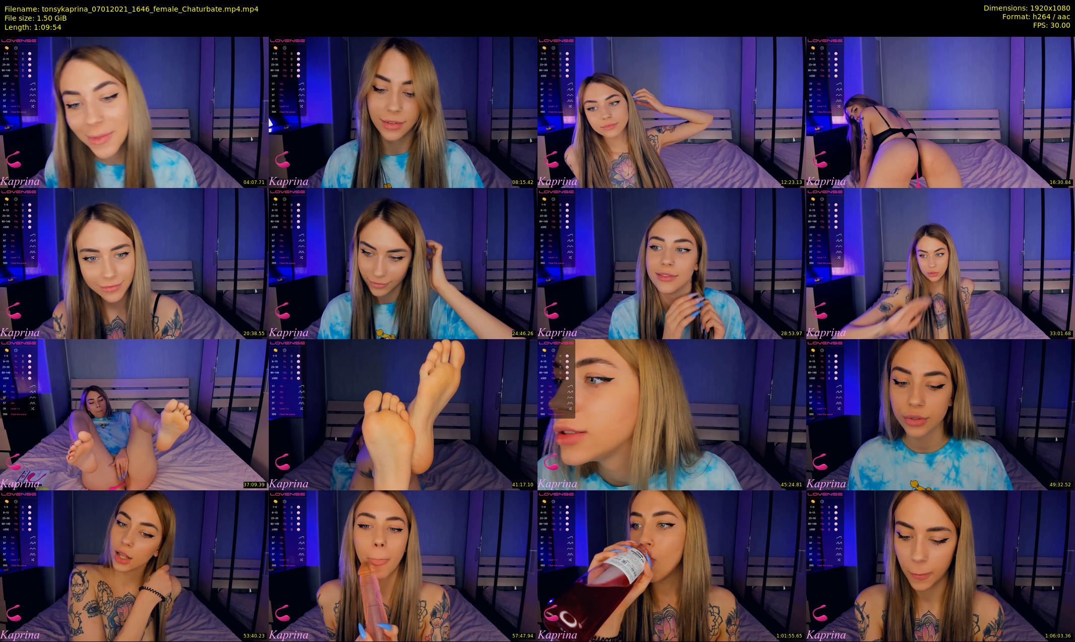tonsykaprina — 70 minute Chaturbate couple cam show recording, 1080p, Jan 7, 2021
