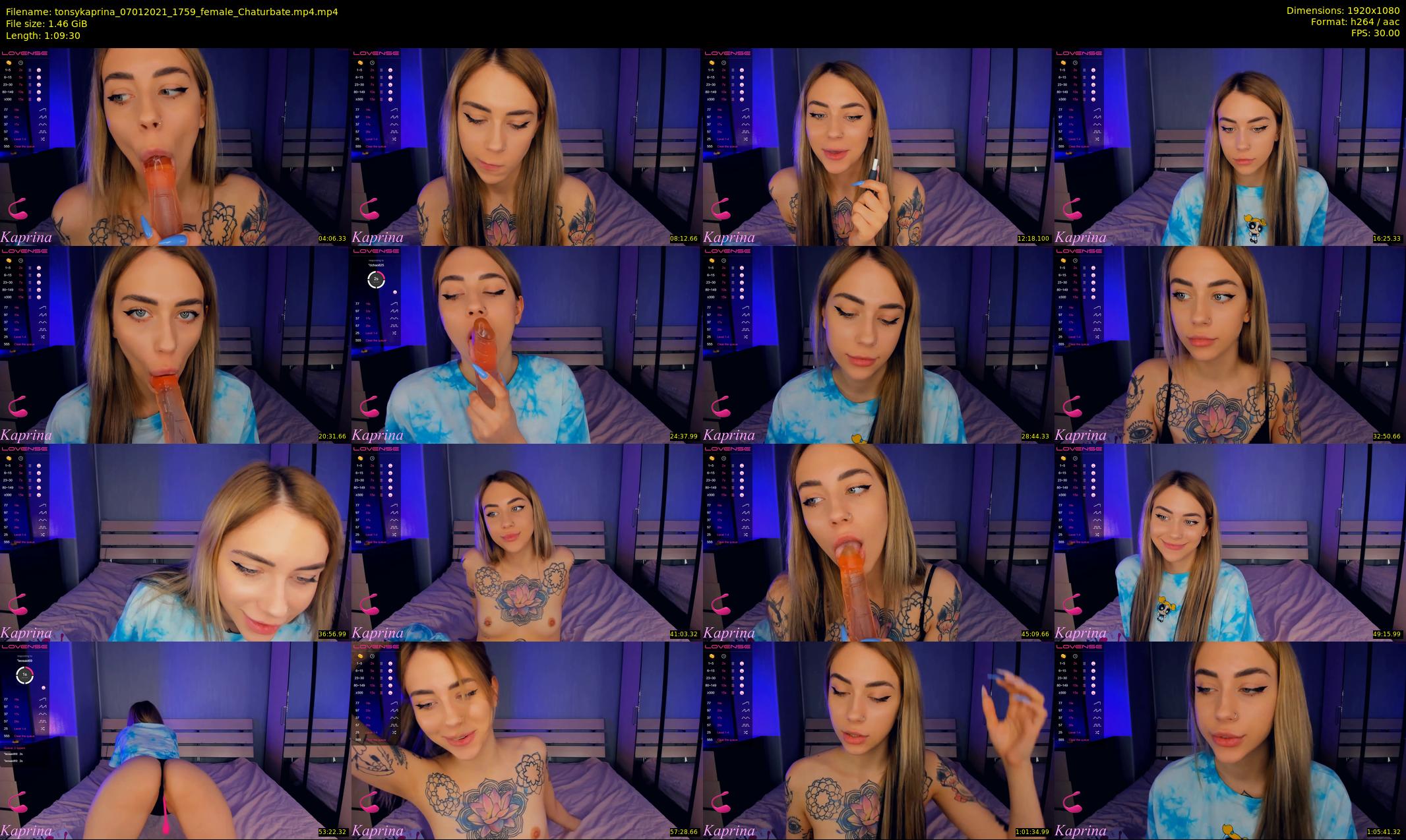tonsykaprina — 70 minute Chaturbate couple cam show recording, 1080p, Jan 7, 2021