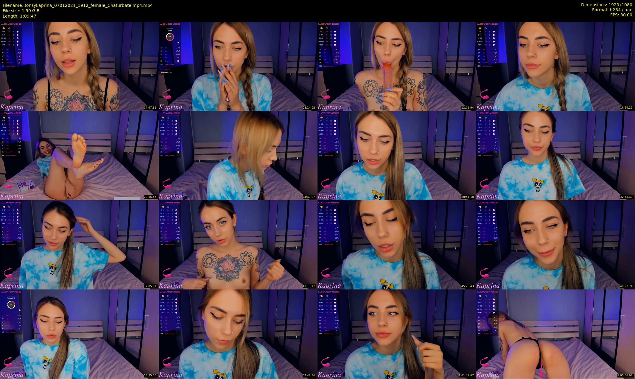 tonsykaprina — 70 minute Chaturbate couple cam show recording, 1080p, Jan 7, 2021