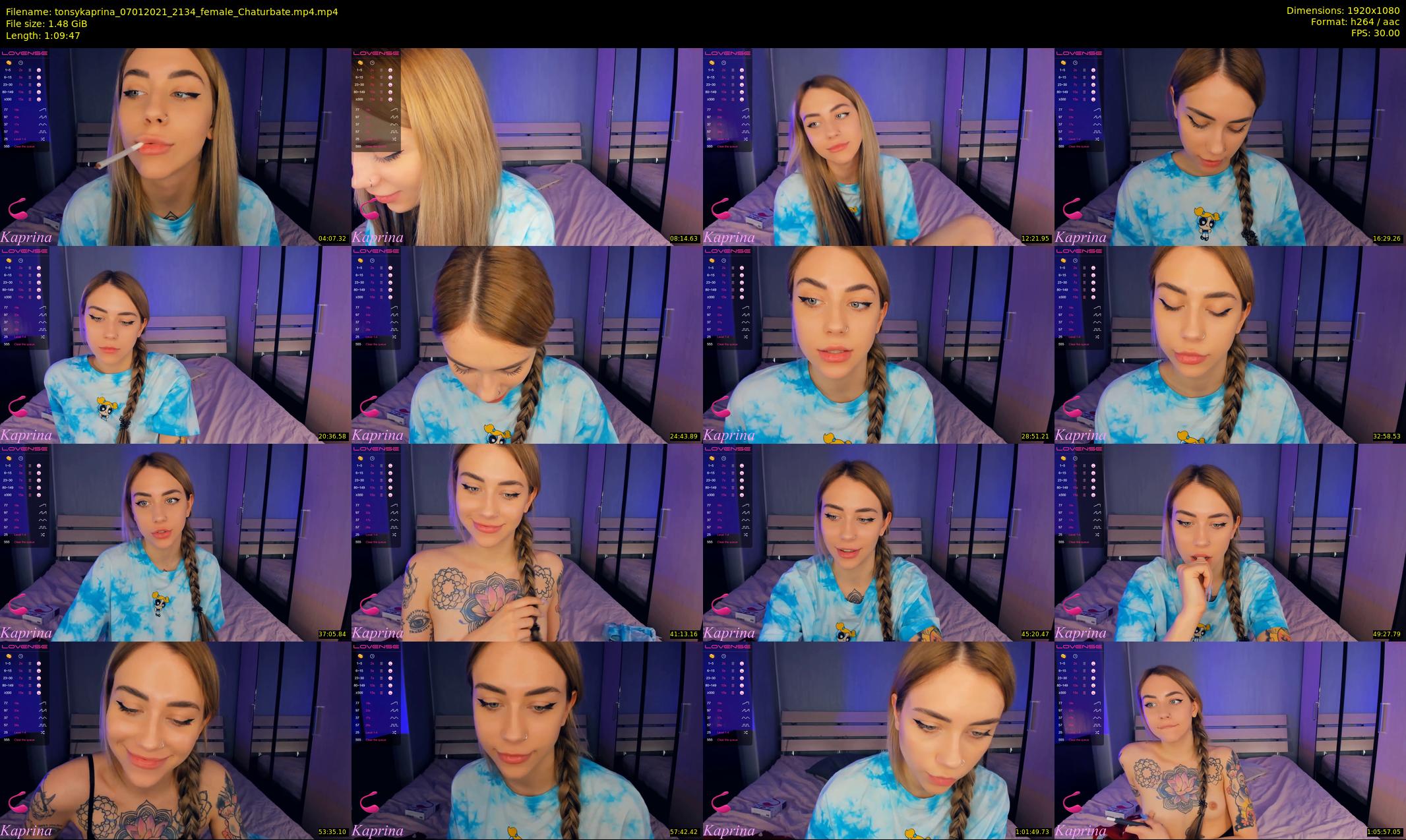 tonsykaprina — 70 minute Chaturbate couple cam show recording, 1080p, Jan 7, 2021