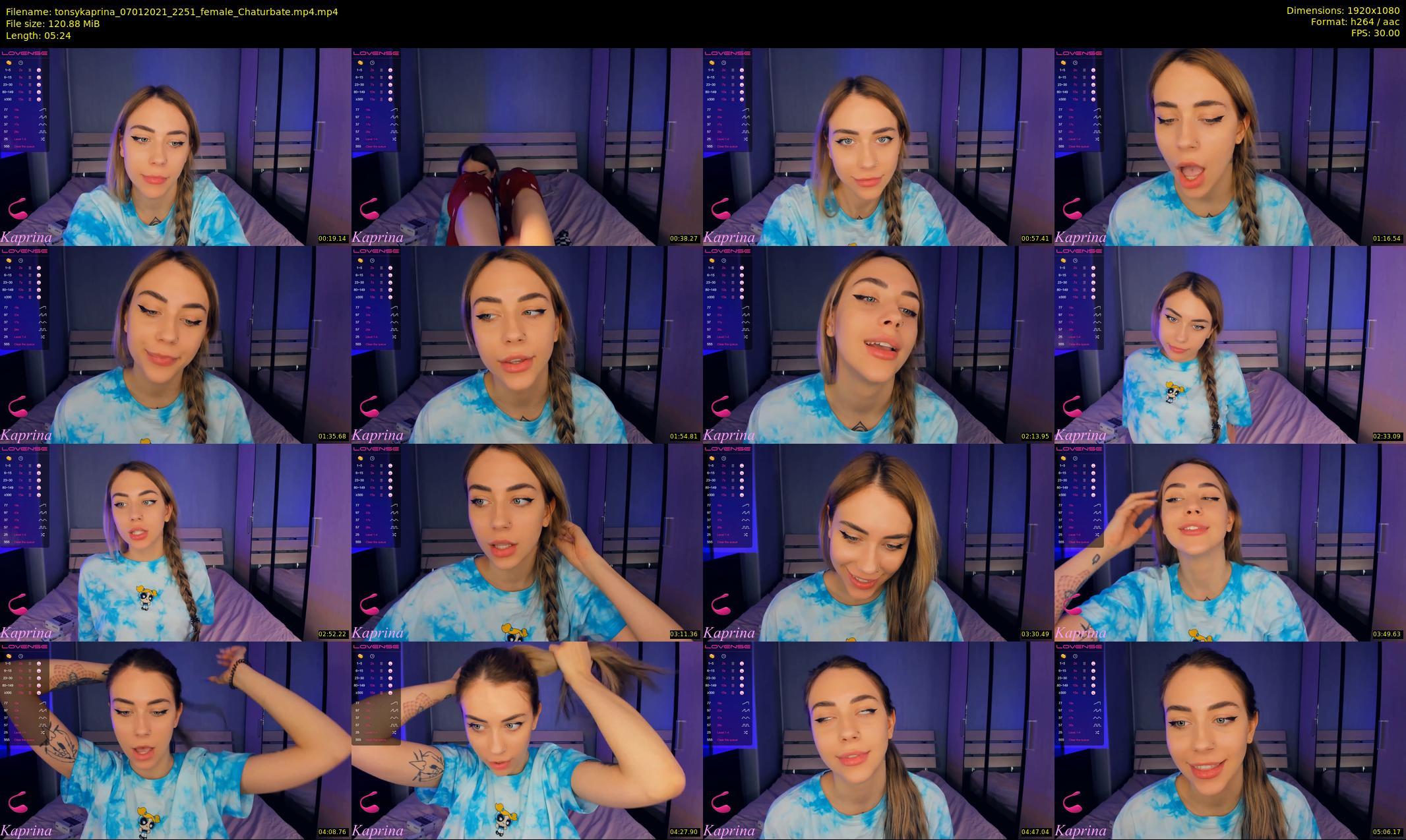 tonsykaprina — 6 minute Chaturbate couple cam show recording, 1080p, Jan 7, 2021