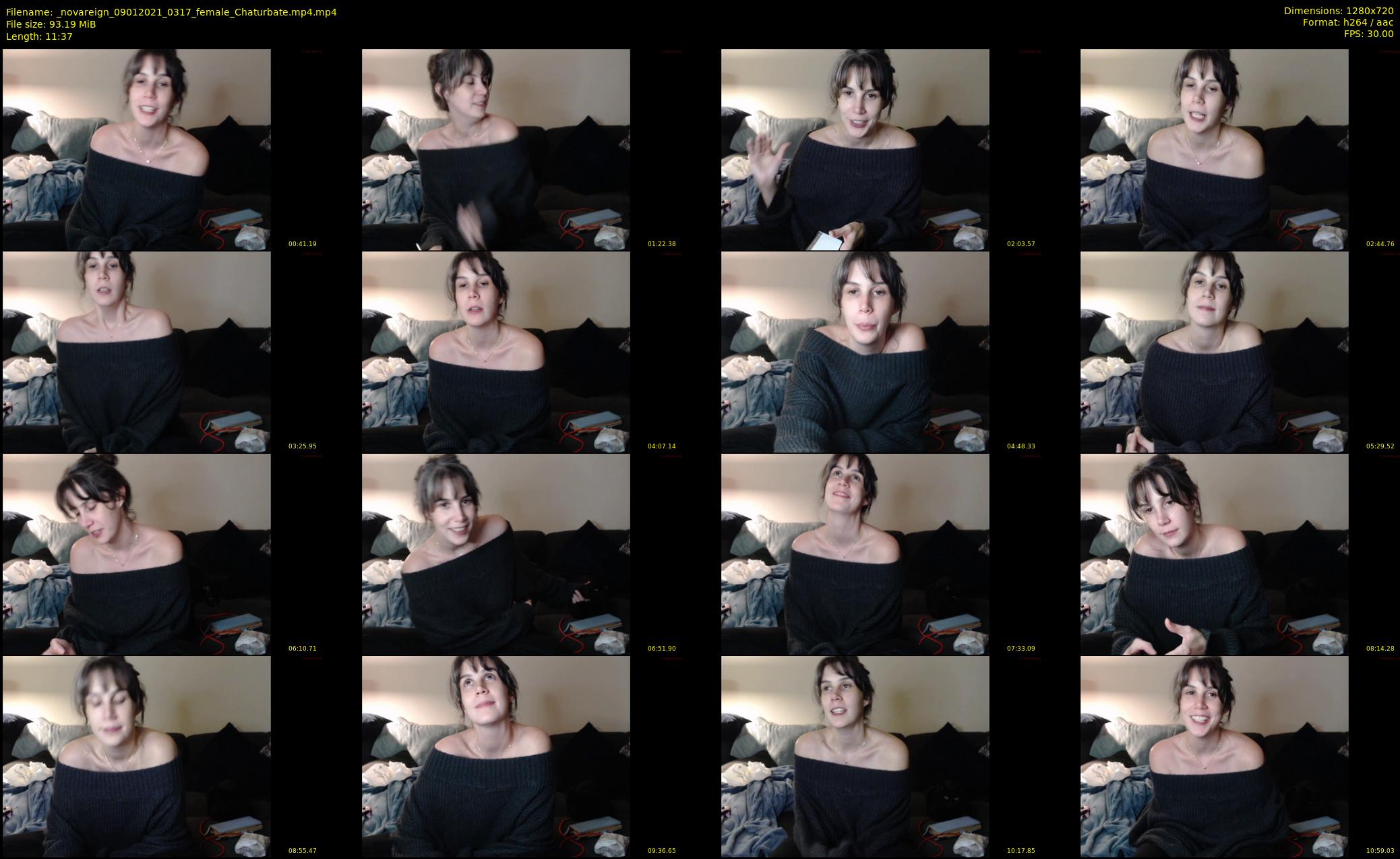 _novareign — 12 minute Chaturbate female cam show recording, 720p, Jan 9, 2021