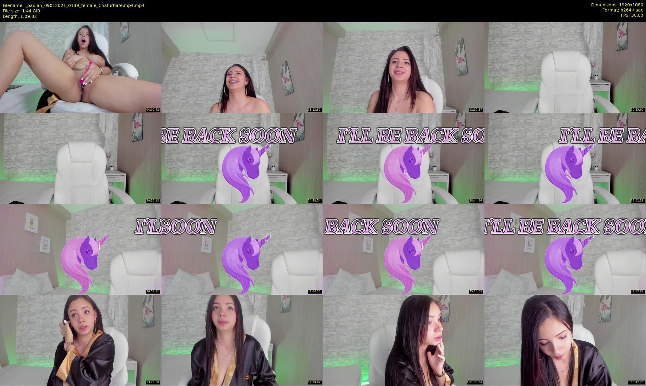 _paulah — 70 minute Chaturbate female cam show recording, 1080p, Jan 9, 2021