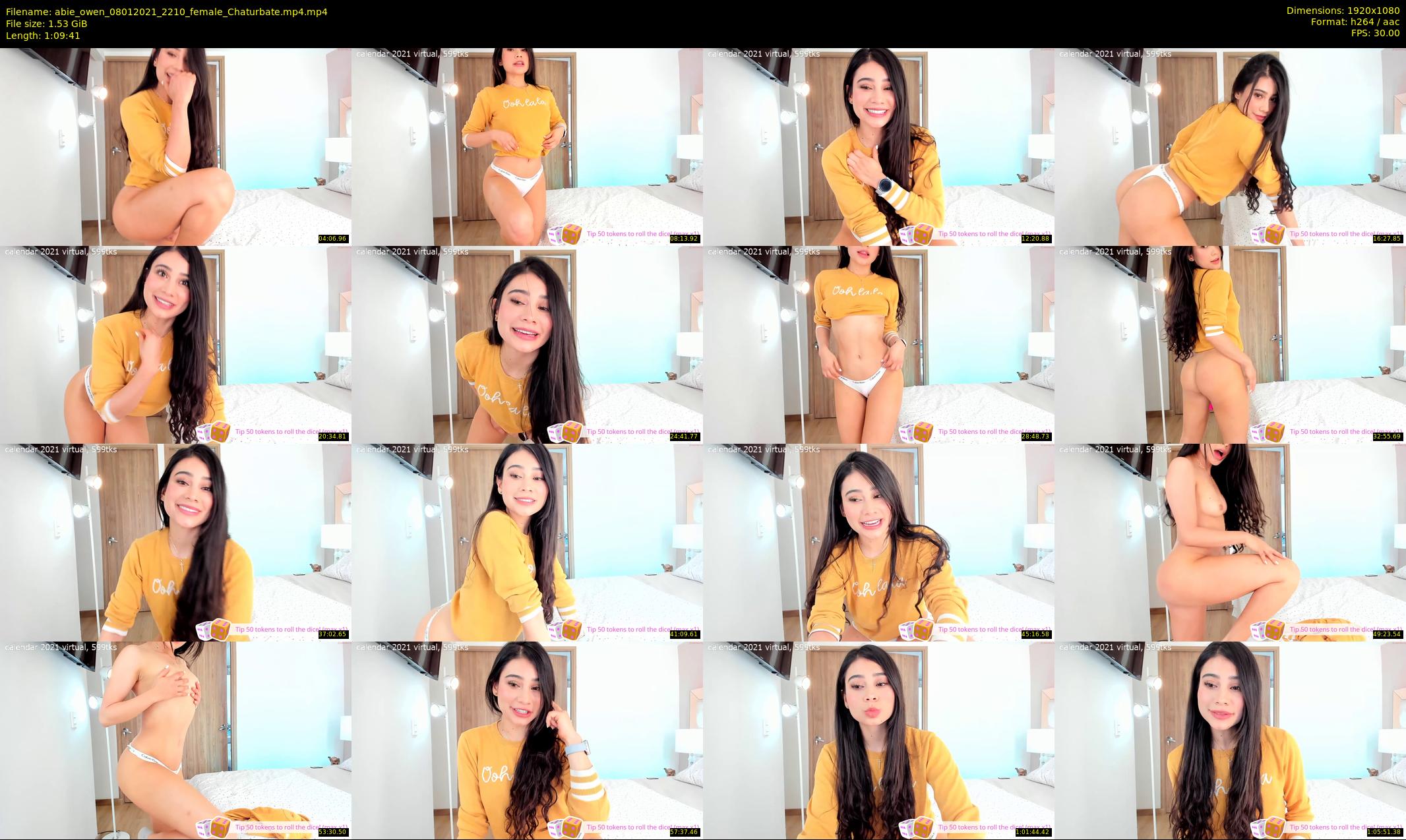 abie_owen — 70 minute Chaturbate female cam show recording, 1080p, Jan 8, 2021
