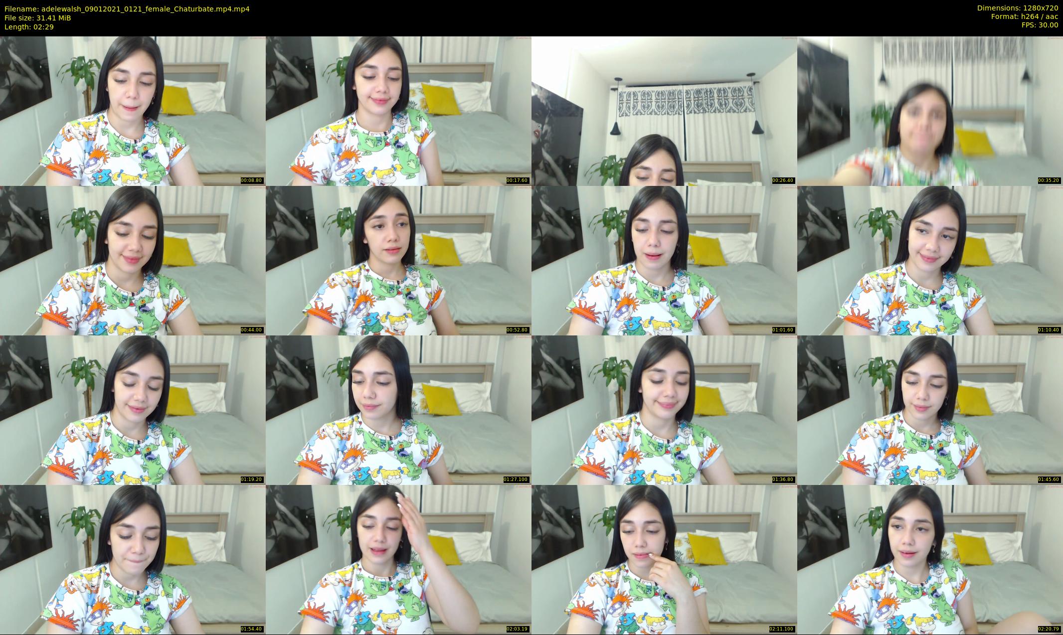 adelewalsh — 3 minute Chaturbate female cam show recording, 720p, Jan 9, 2021