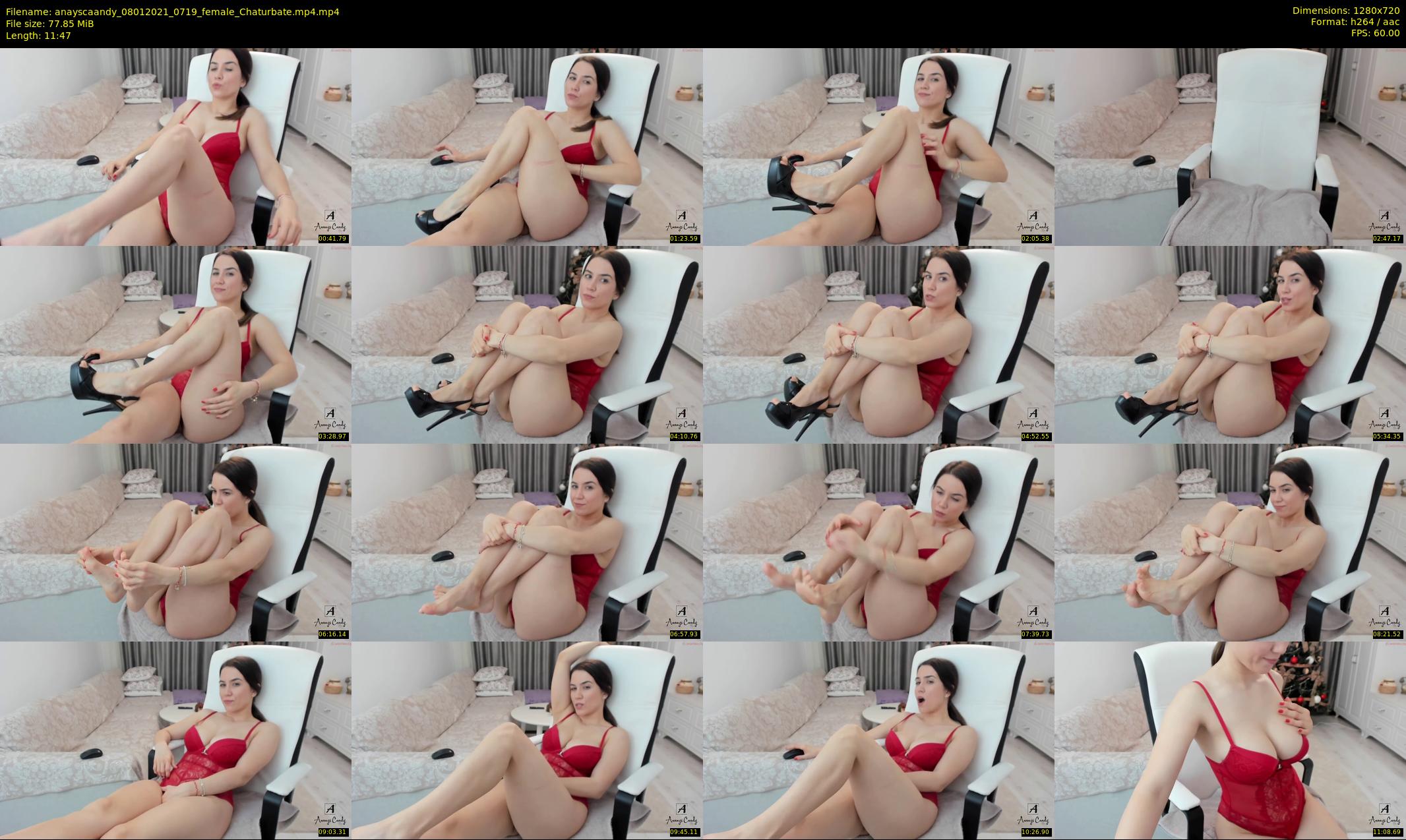 anayscaandy — 12 minute Chaturbate female cam show recording, 720p, Jan 8, 2021