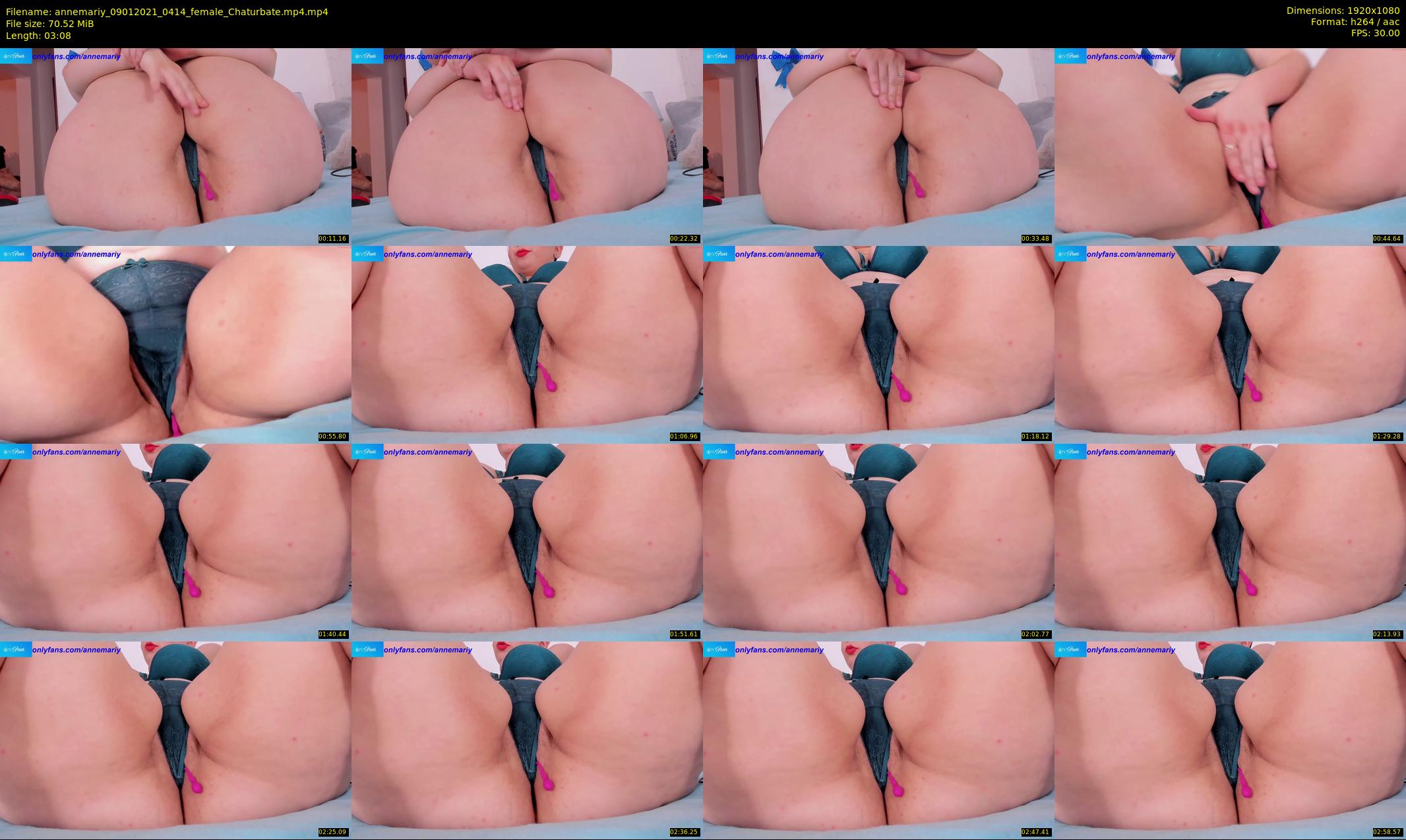 annemariy — 4 minute Chaturbate female cam show recording, 1080p, Jan 9, 2021