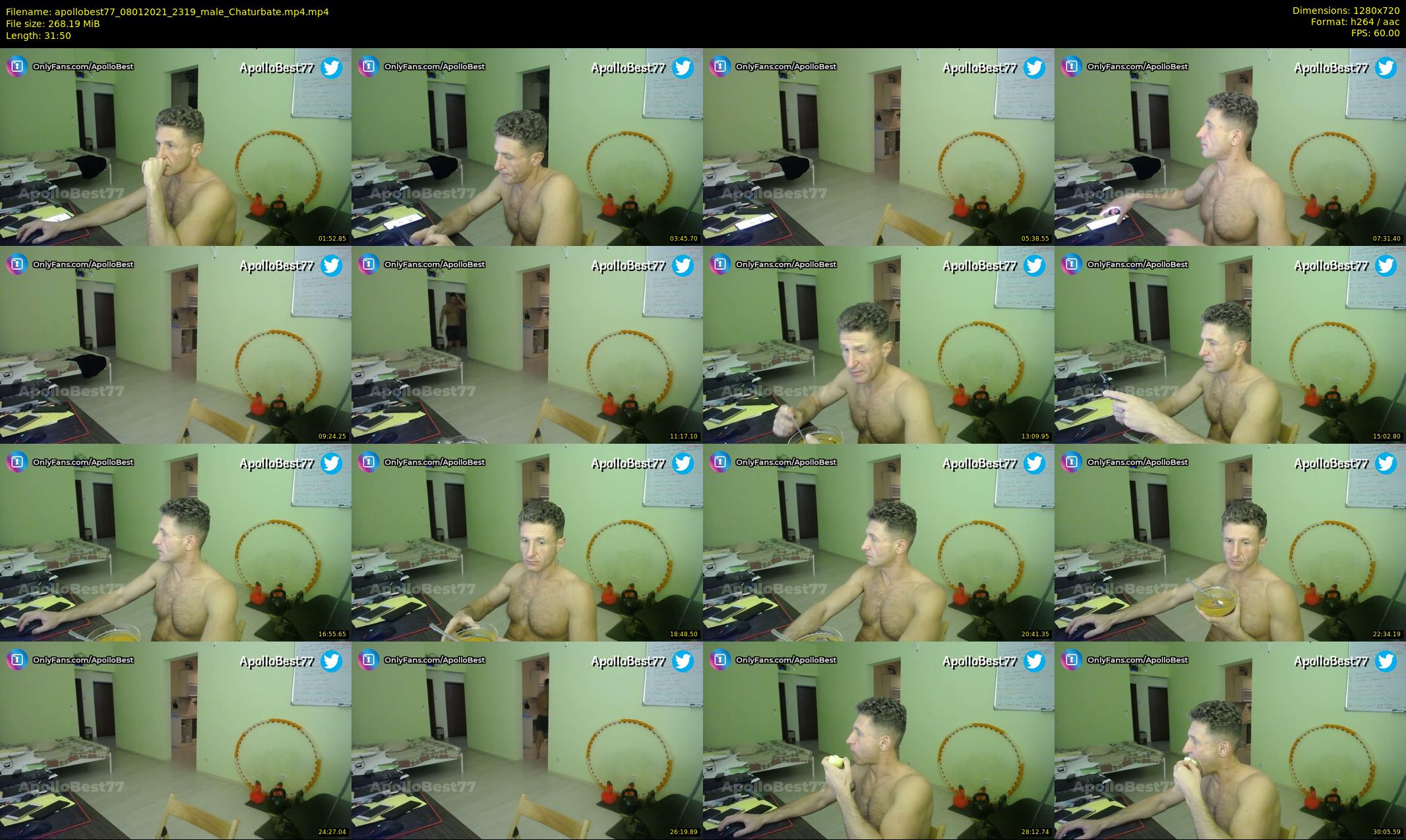 apollobest77 — 32 minute Chaturbate male cam show recording, 720p, Jan 8, 2021