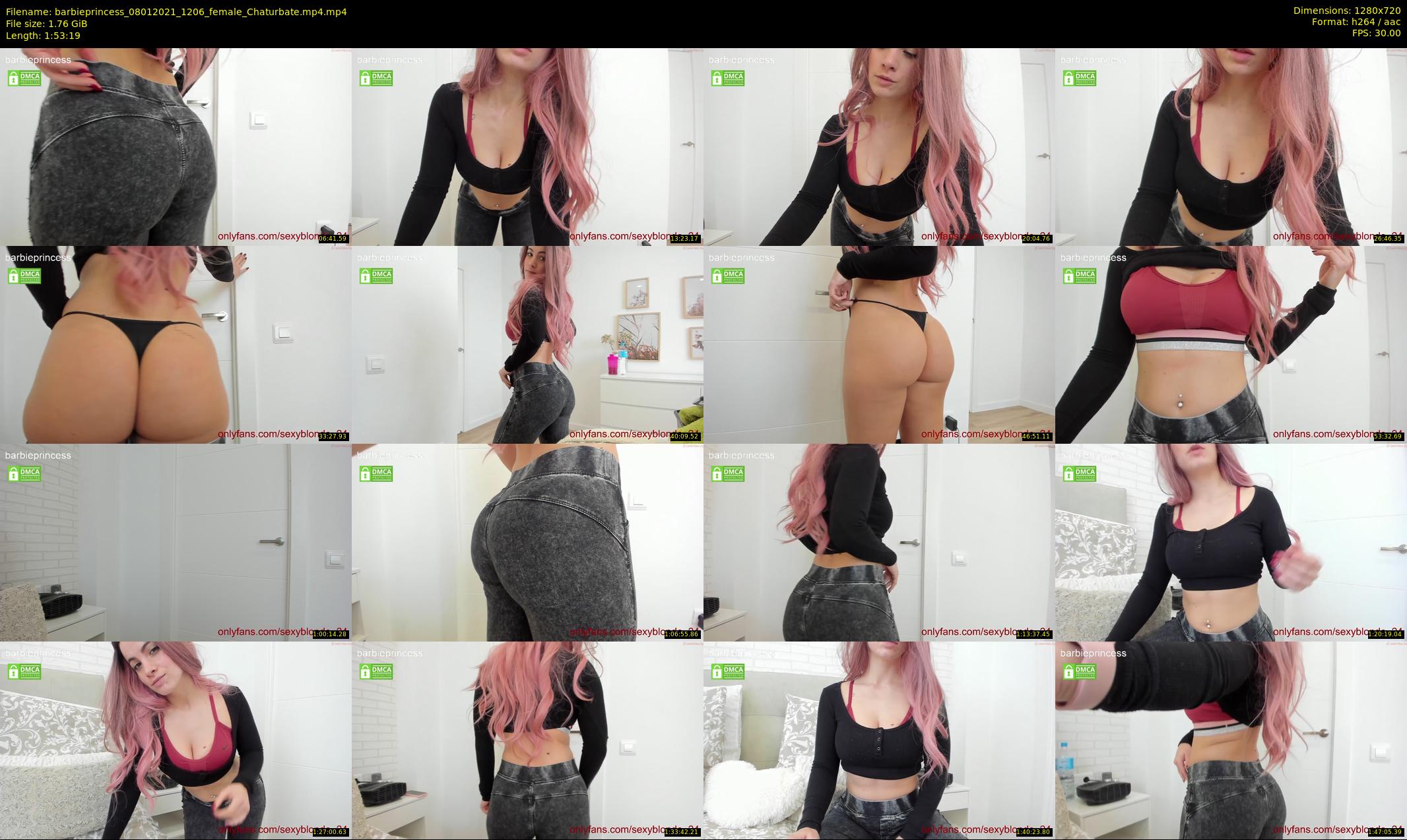 barbieprincess — 114 minute Chaturbate female cam show recording, 720p, Jan 8, 2021