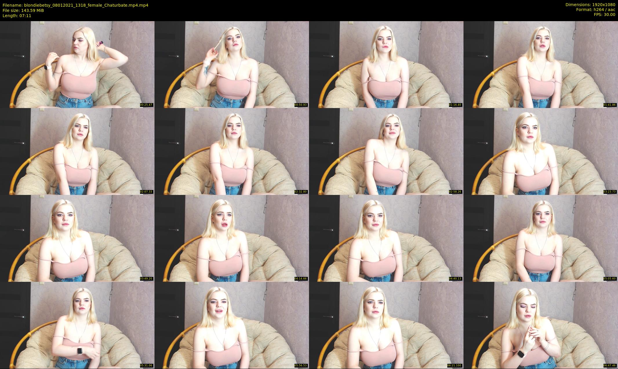 blondiebetsy — 8 minute Chaturbate female cam show recording, 1080p, Jan 8, 2021