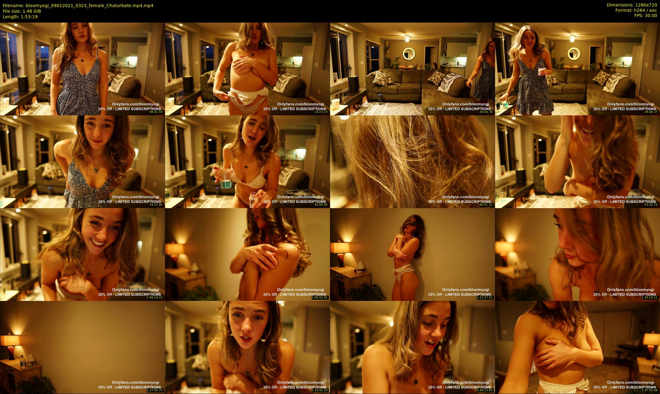 bloomyogi — 114 minute Chaturbate female cam show recording, 720p, Jan 9, 2021