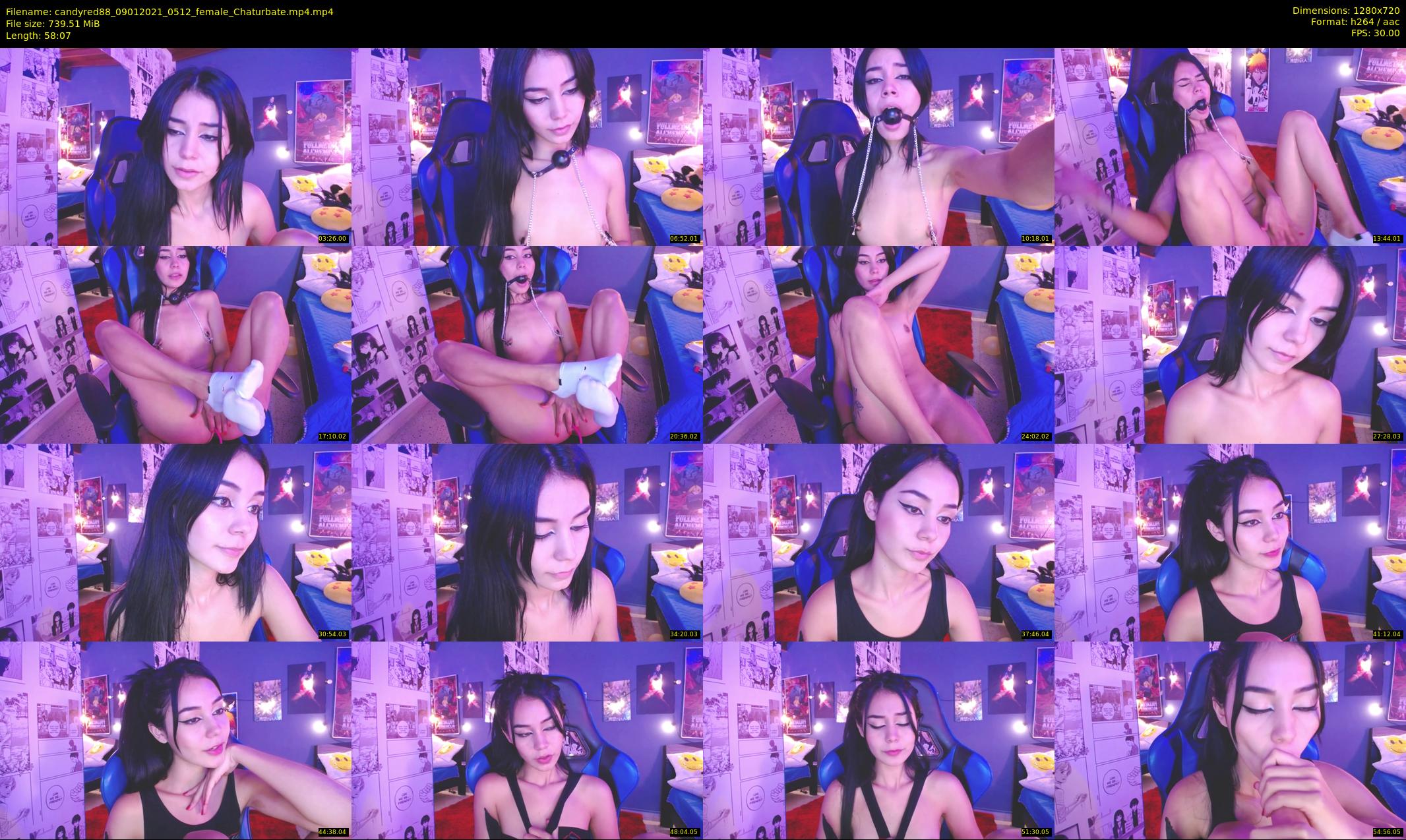 candyred88 — 59 minute Chaturbate female cam show recording, 720p, Jan 9, 2021