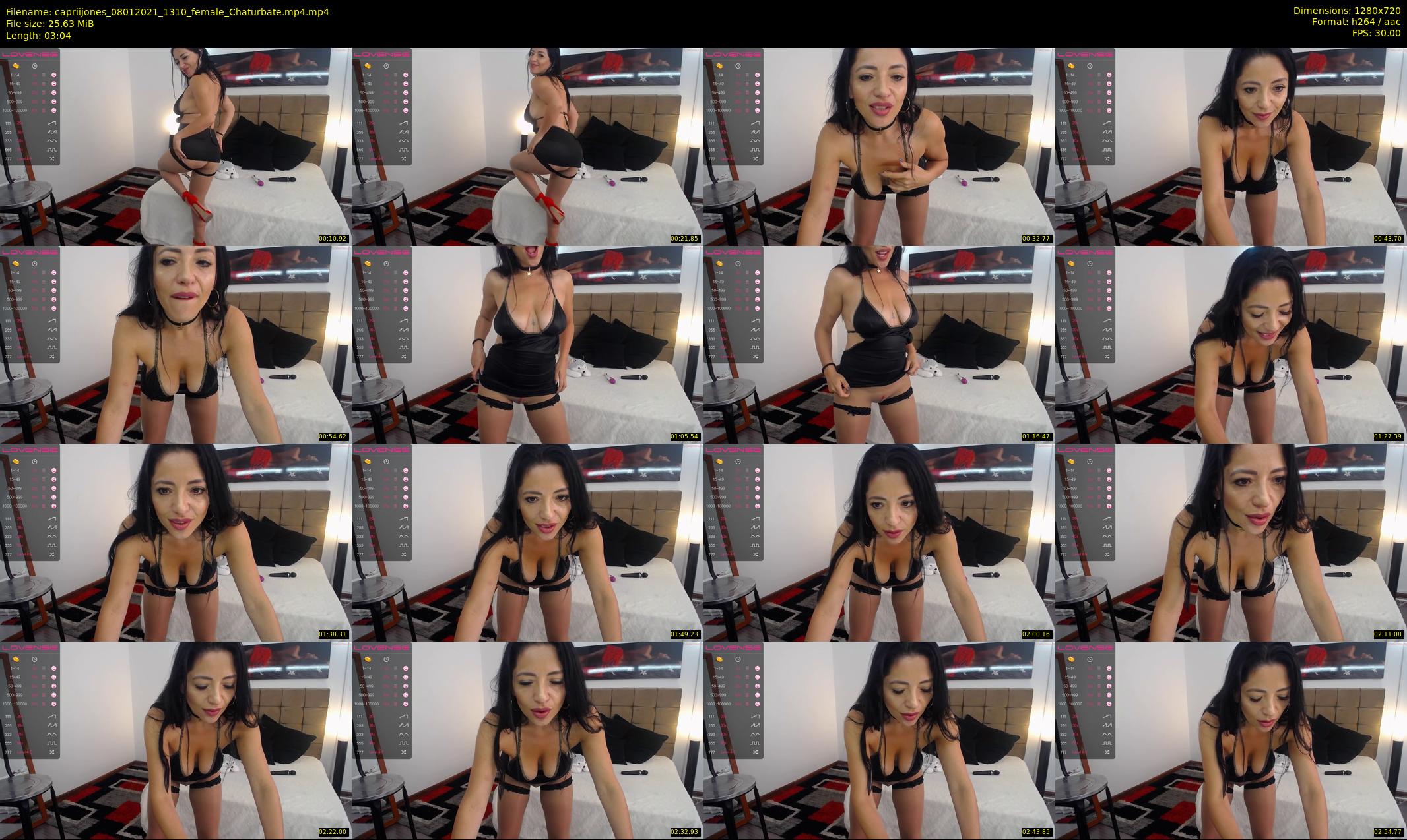 capriijones — 4 minute Chaturbate female cam show recording, 720p, Jan 8, 2021