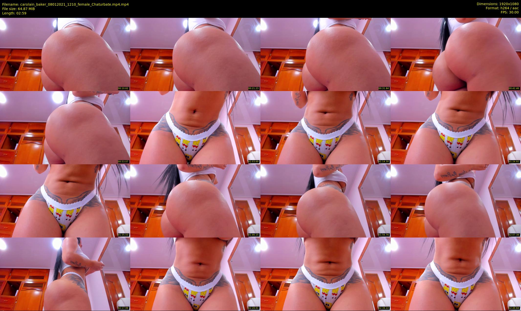 carolain_baker — 3 minute Chaturbate female cam show recording, 1080p, Jan 8, 2021