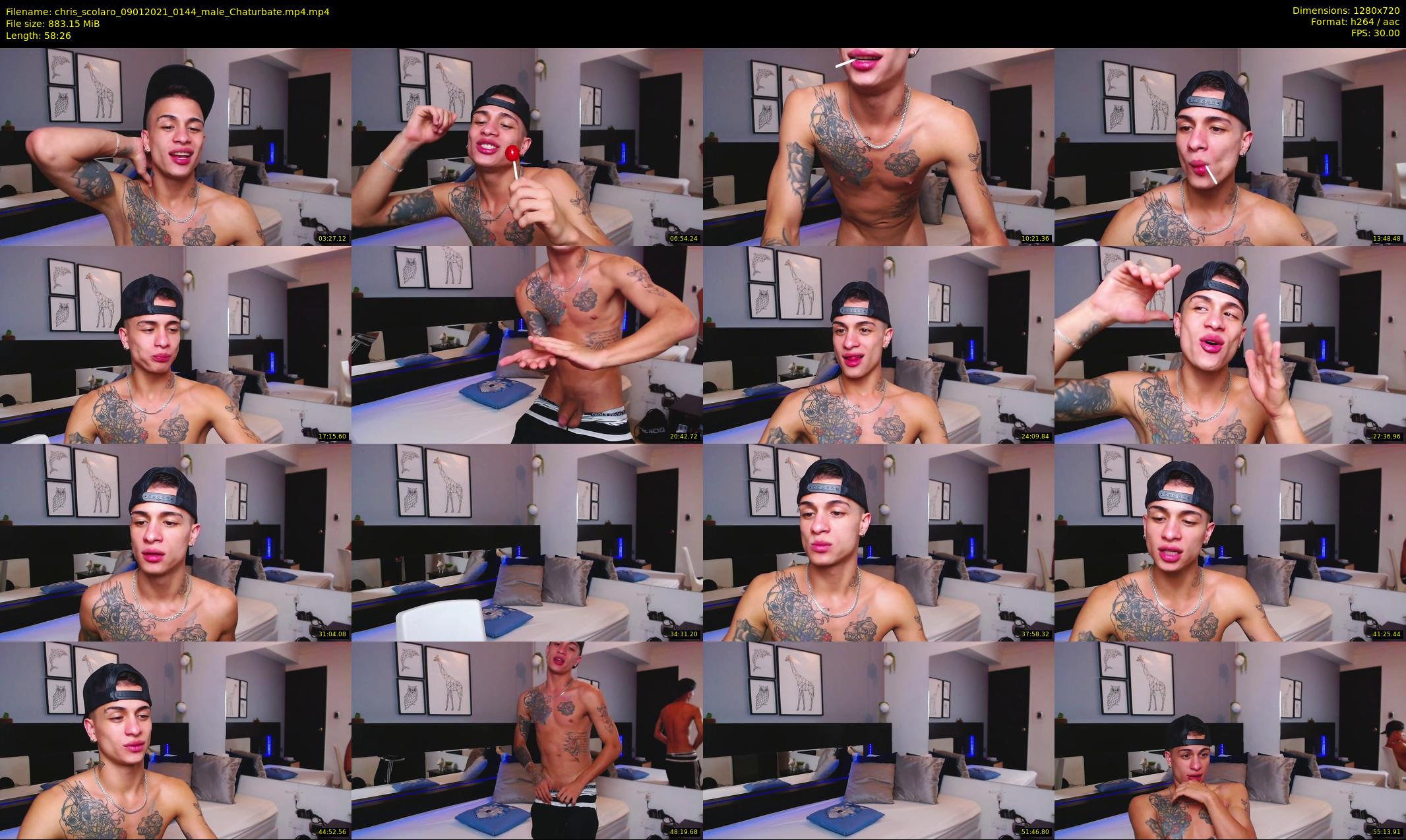 chris_scolaro — 59 minute Chaturbate male cam show recording, 720p, Jan 9, 2021