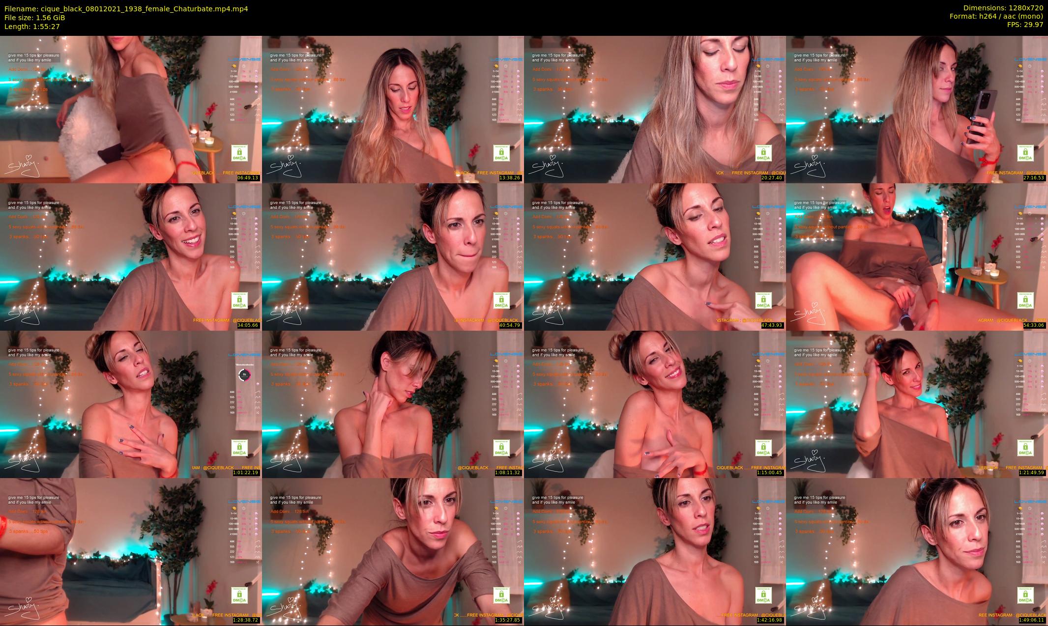 cique_black — 116 minute Chaturbate female cam show recording, 720p, Jan 8, 2021