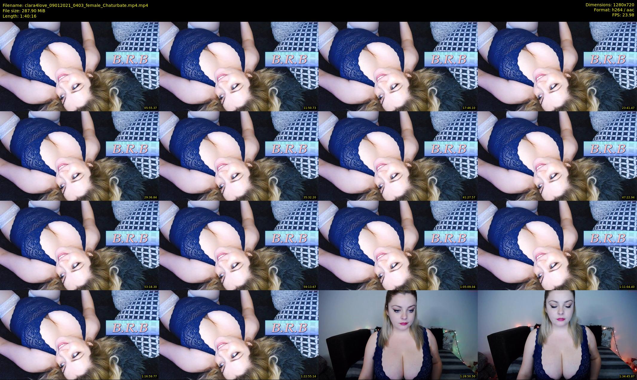 clara4love — 101 minute Chaturbate female cam show recording, 720p, Jan 9, 2021