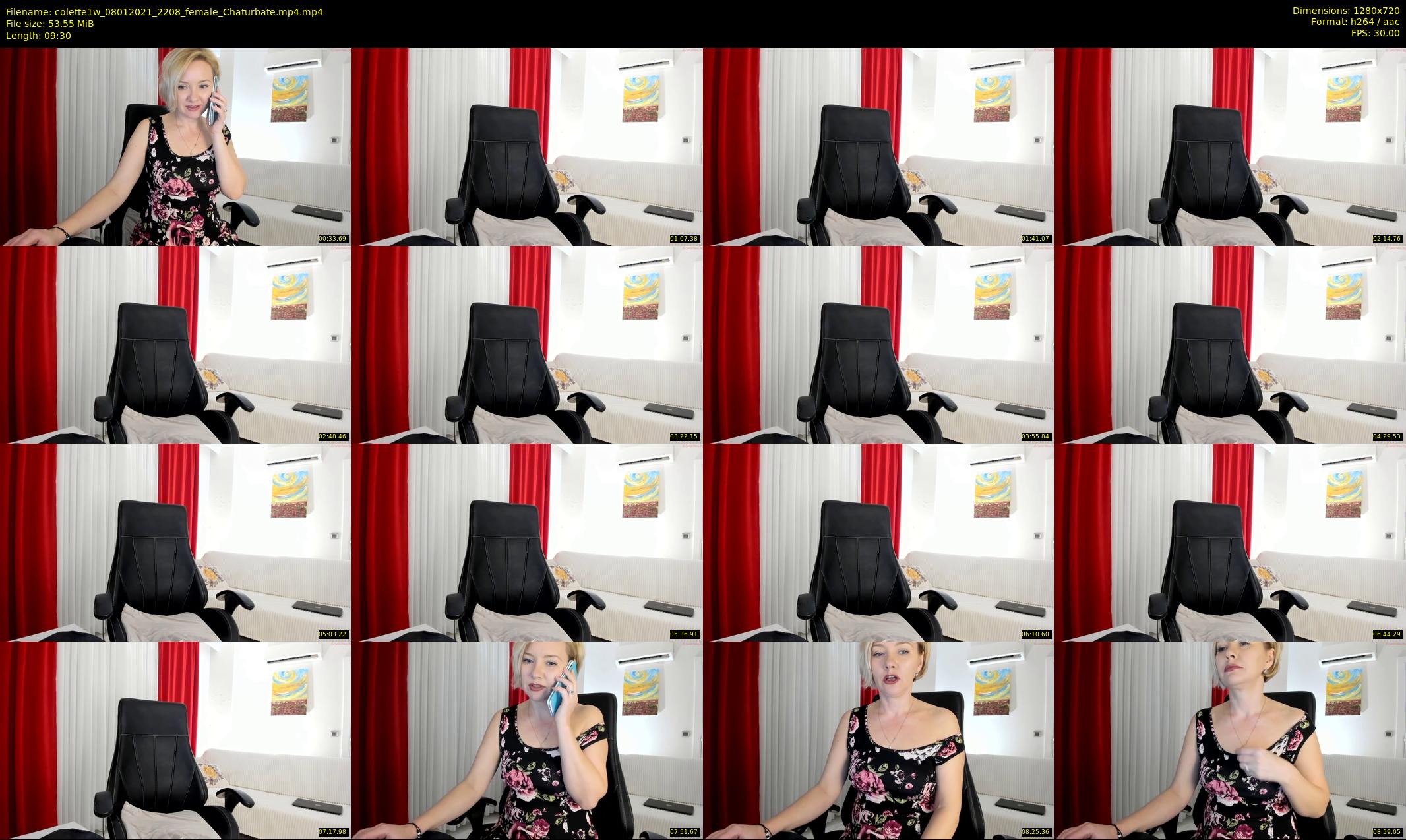 colette1w — 10 minute Chaturbate female cam show recording, 720p, Jan 8, 2021