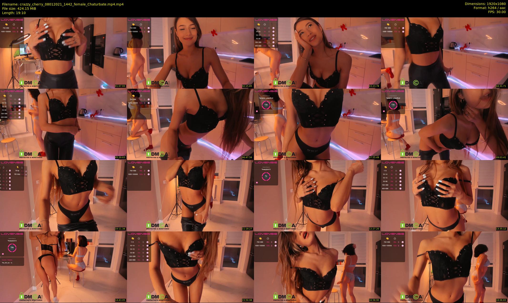 crazzy_cherry — 20 minute Chaturbate female cam show recording, 1080p, Jan 8, 2021