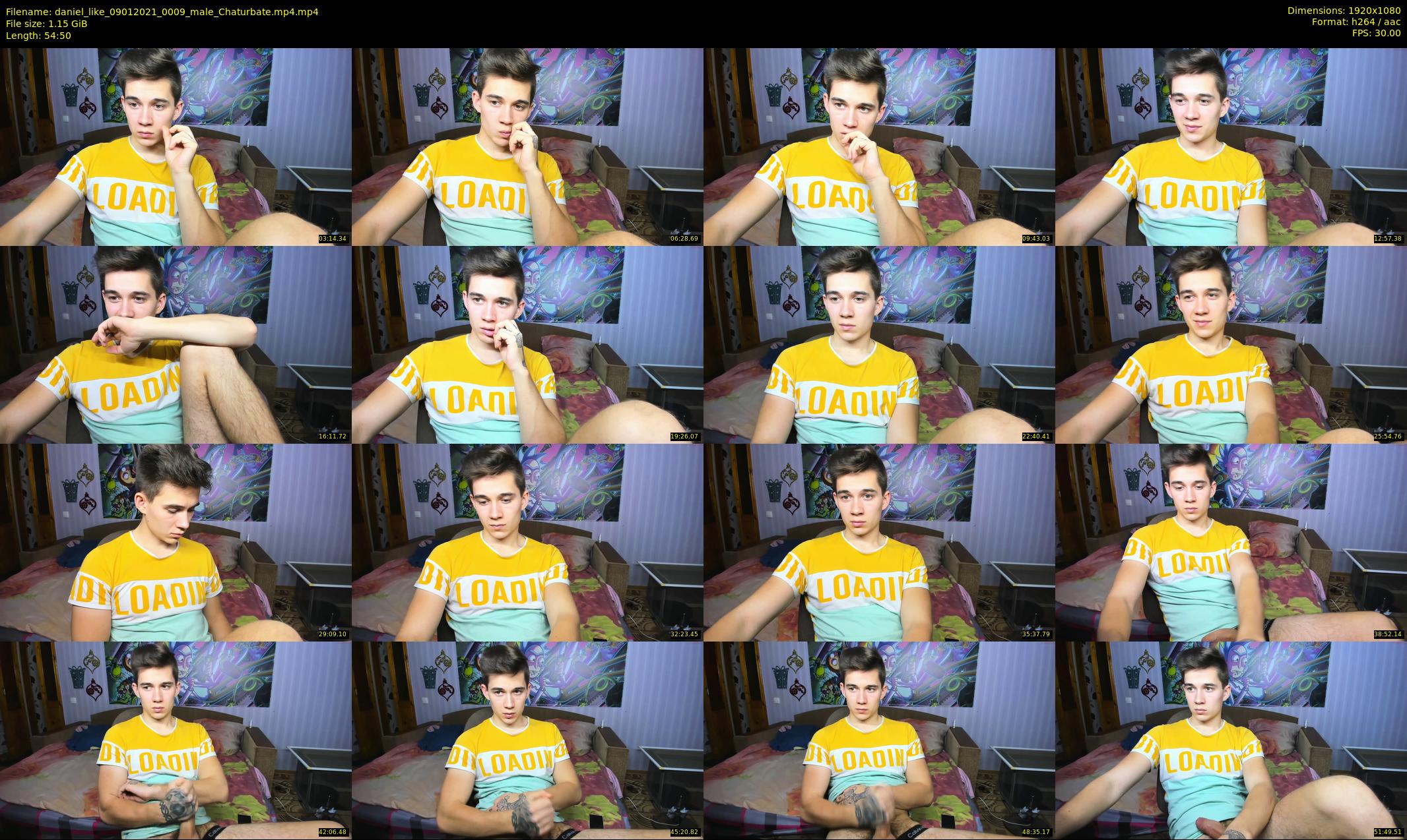 daniel_like — 55 minute Chaturbate male cam show recording, 1080p, Jan 9, 2021
