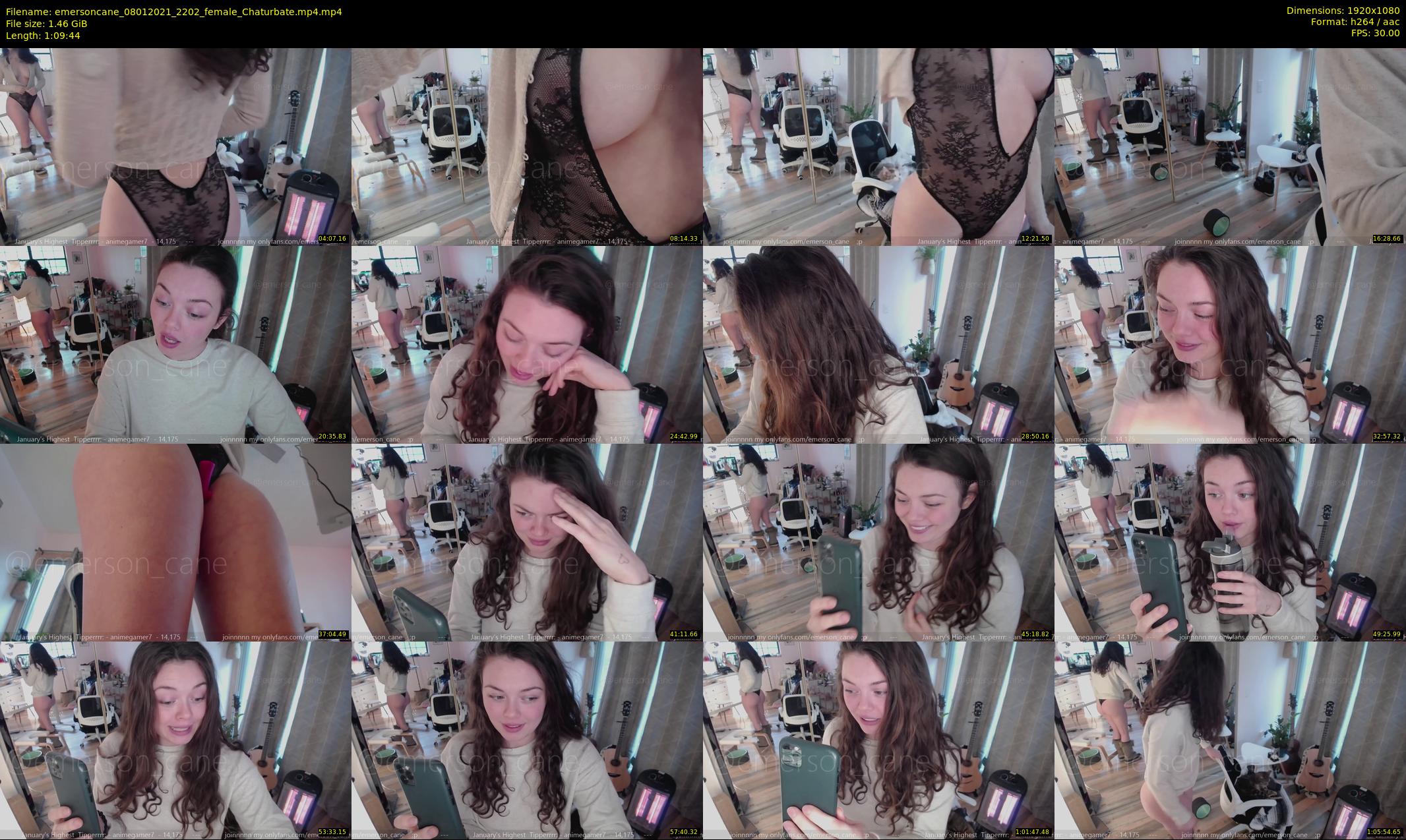 emersoncane — 70 minute Chaturbate female cam show recording, 1080p, Jan 8, 2021