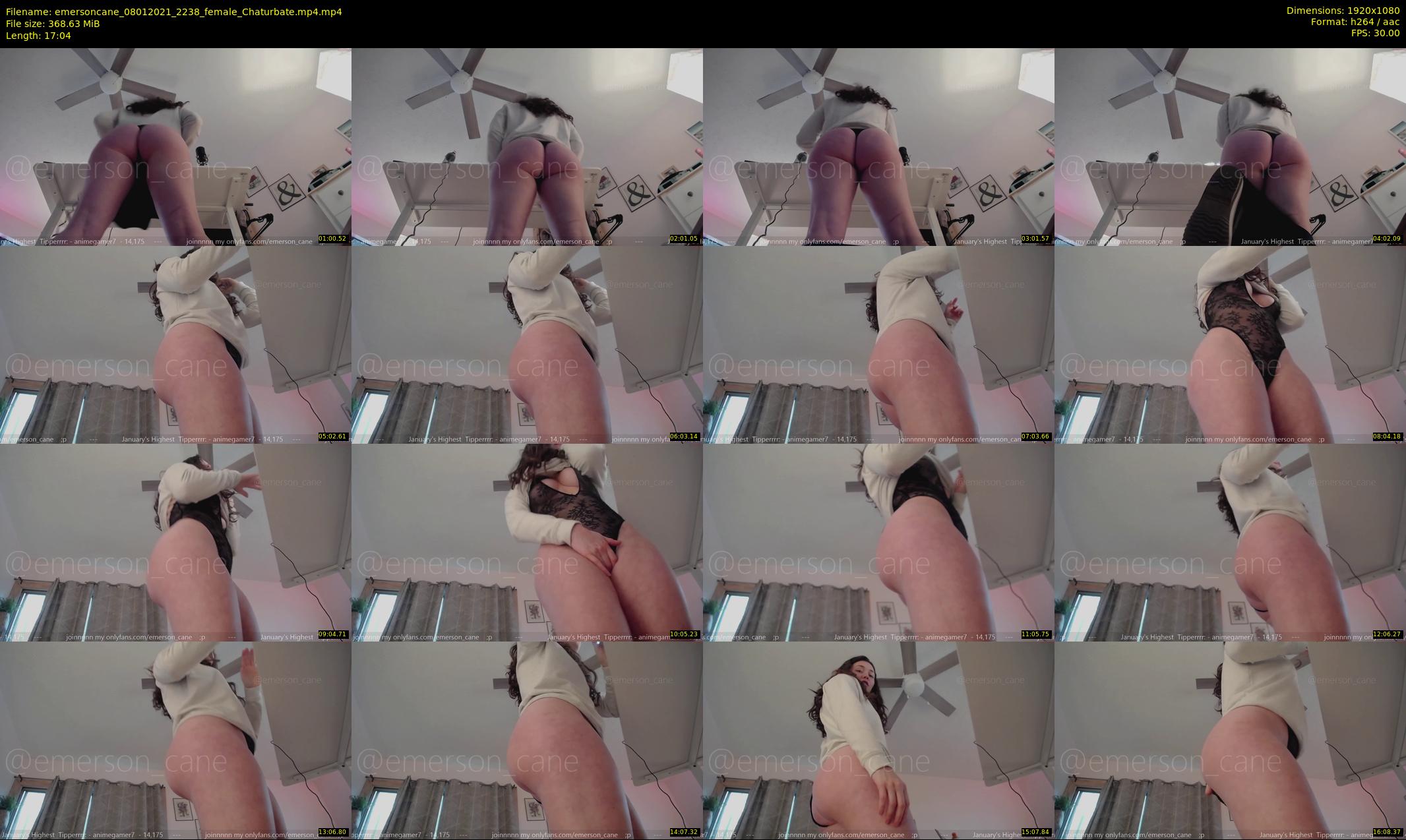 emersoncane — 18 minute Chaturbate female cam show recording, 1080p, Jan 8, 2021