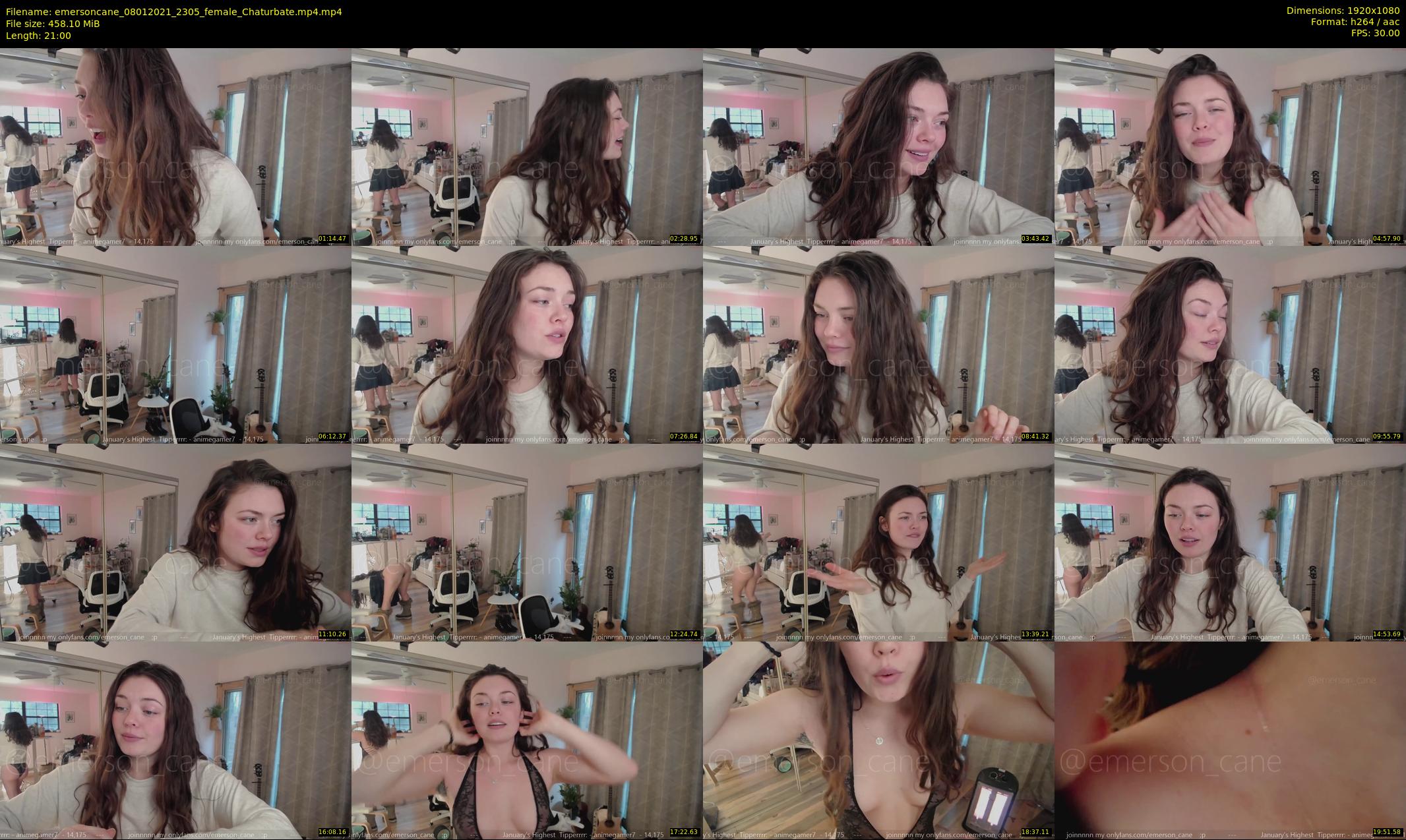 emersoncane — 21 minute Chaturbate female cam show recording, 1080p, Jan 8, 2021