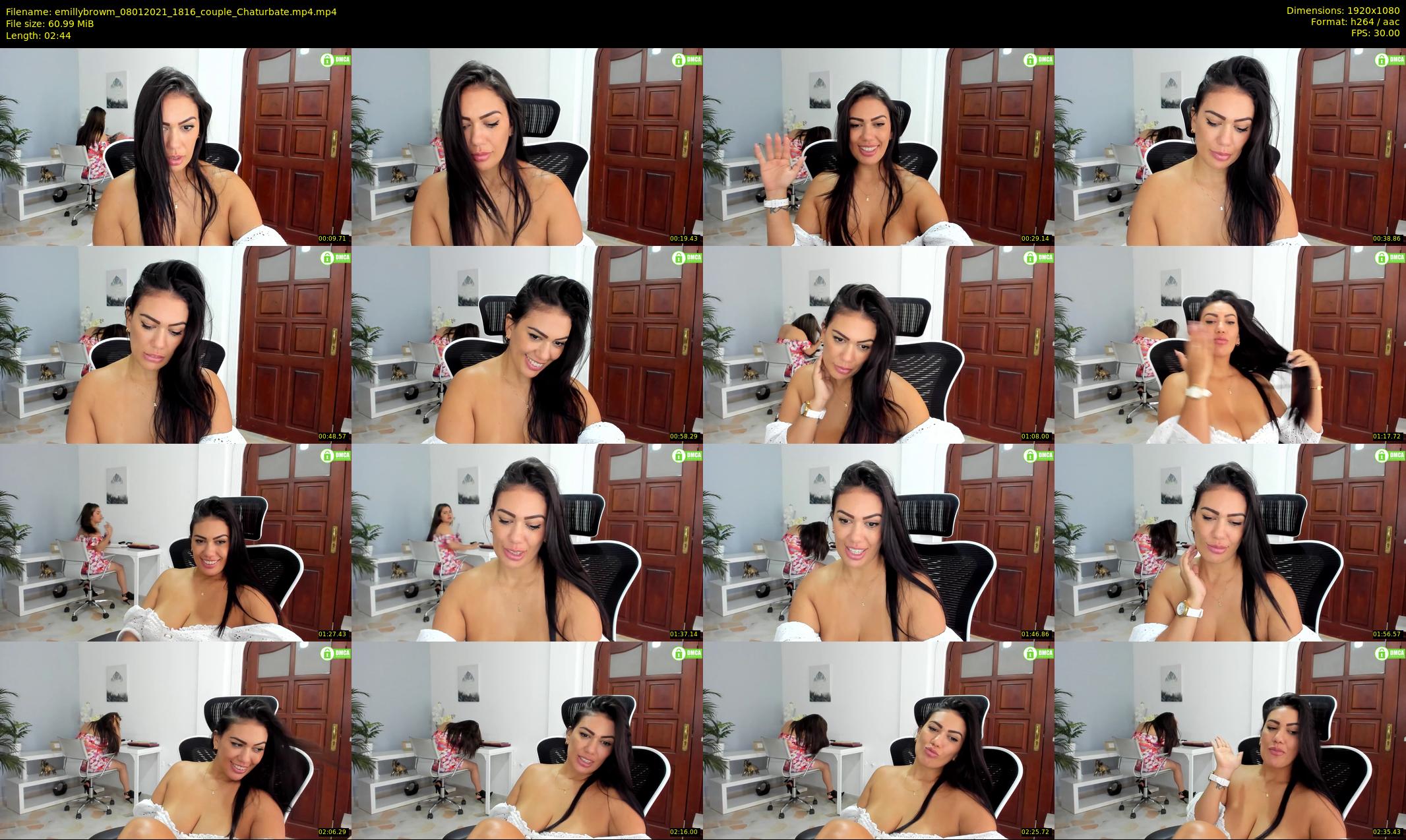 emillybrowm — 3 minute Chaturbate couple cam show recording, 1080p, Jan 8, 2021