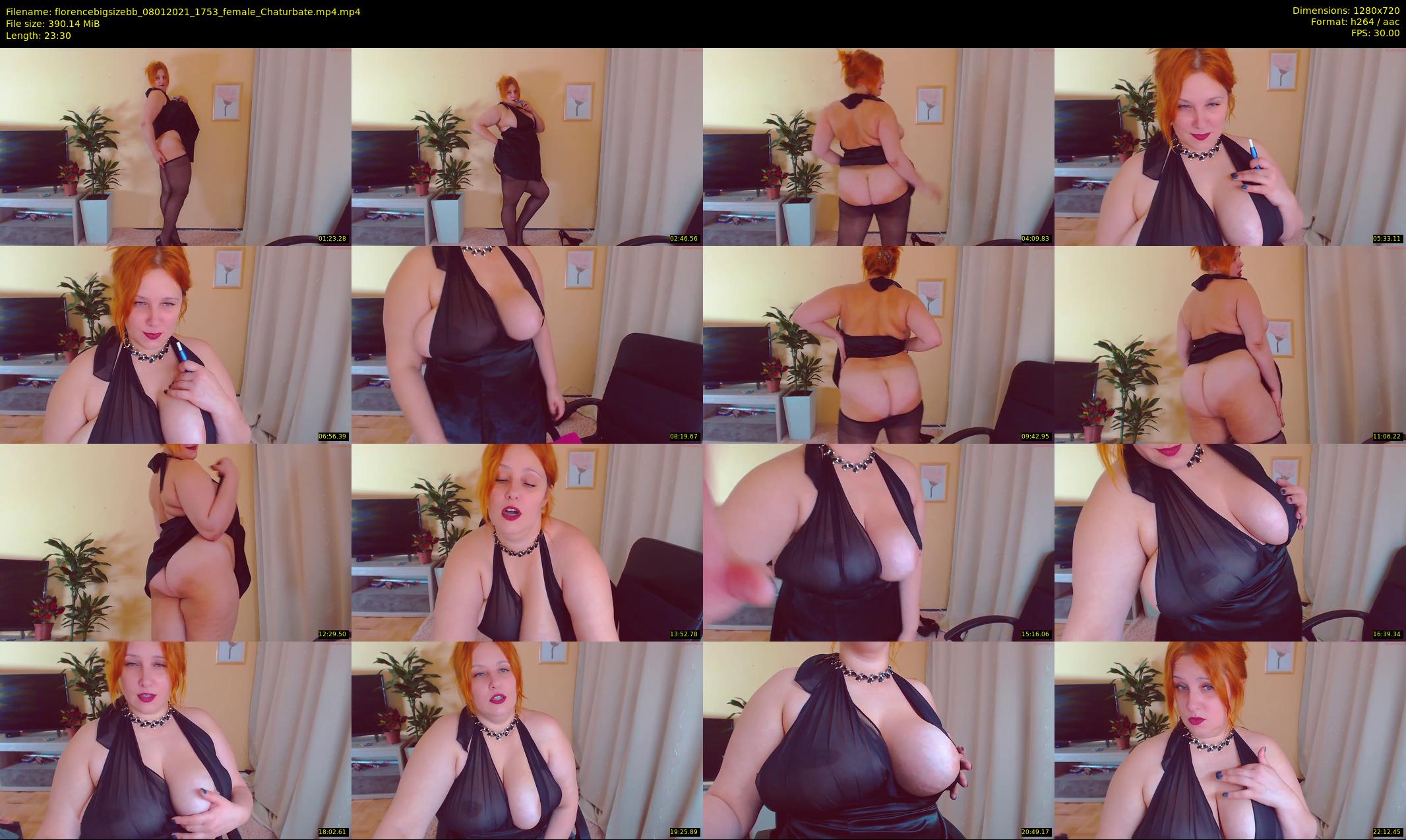 florencebigsizebb — 24 minute Chaturbate female cam show recording, 720p, Jan 8, 2021