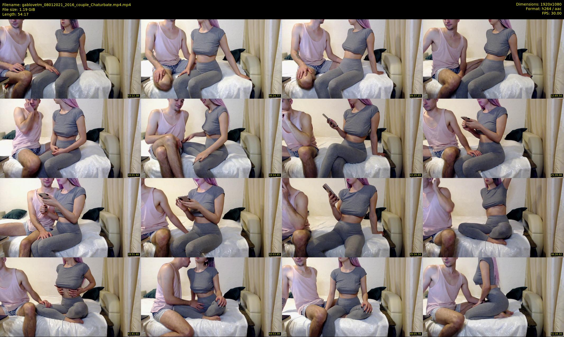 gablovetm — 55 minute Chaturbate couple cam show recording, 1080p, Jan 8, 2021