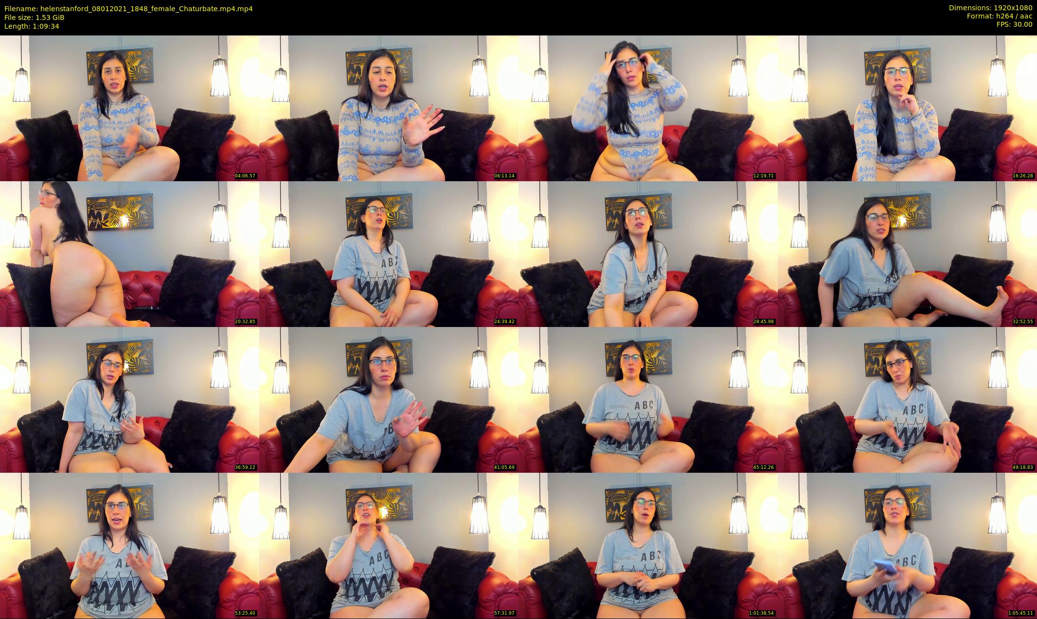 helenstanford — 70 minute Chaturbate female cam show recording, 1080p, Jan 8, 2021