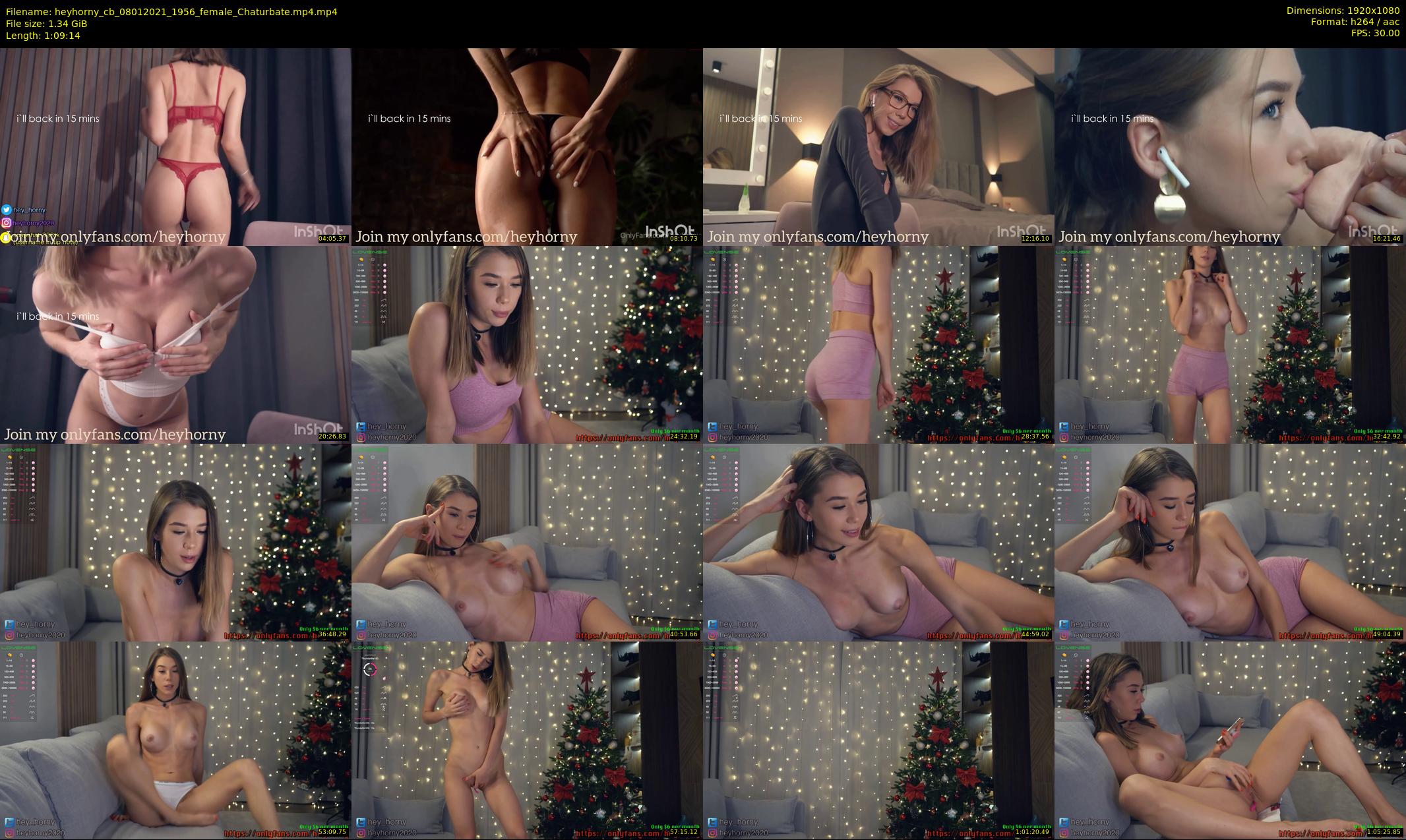 heyhorny_cb — 70 minute Chaturbate couple cam show recording, 1080p, Jan 8, 2021