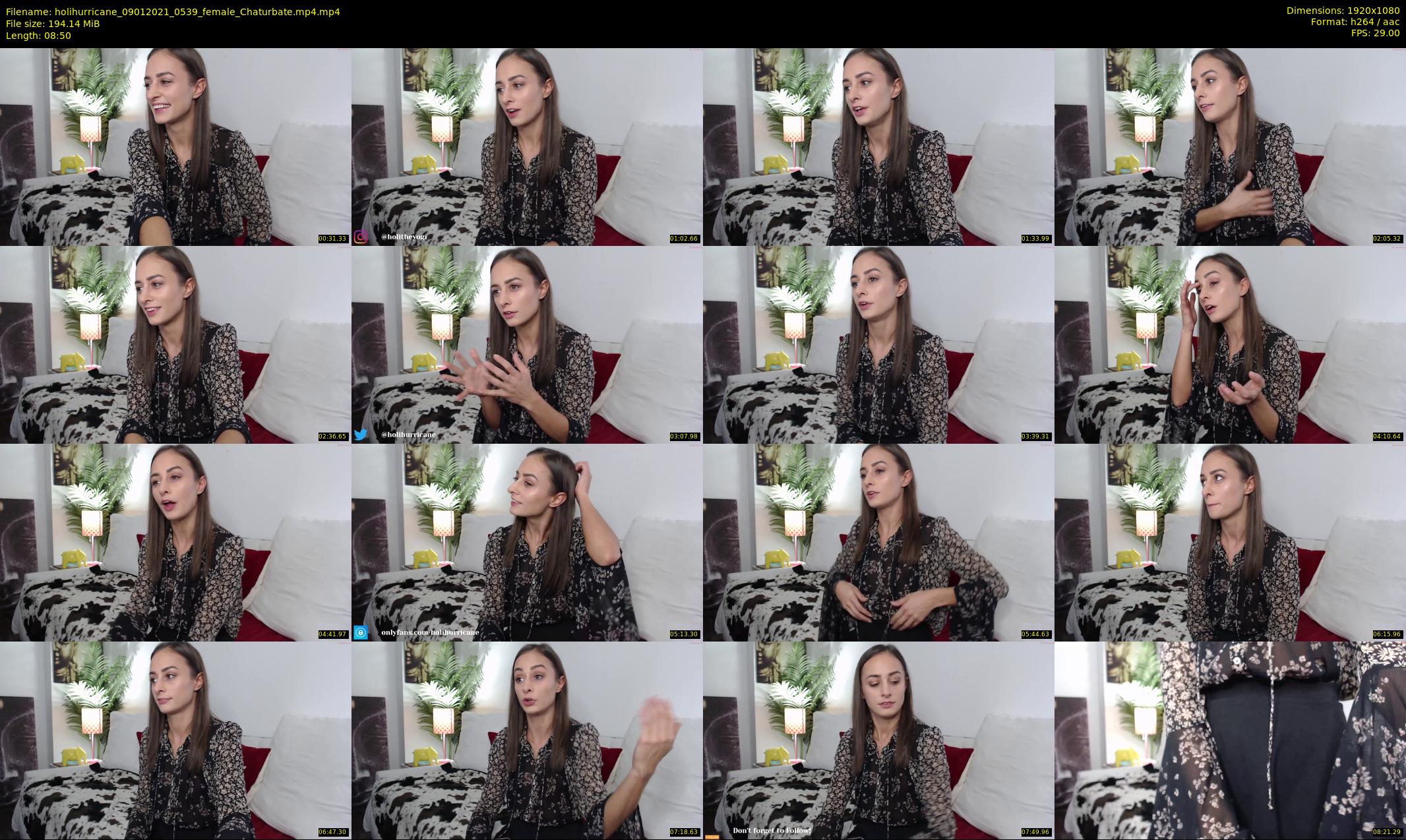 holihurricane — 9 minute Chaturbate female cam show recording, 1080p, Jan 9, 2021