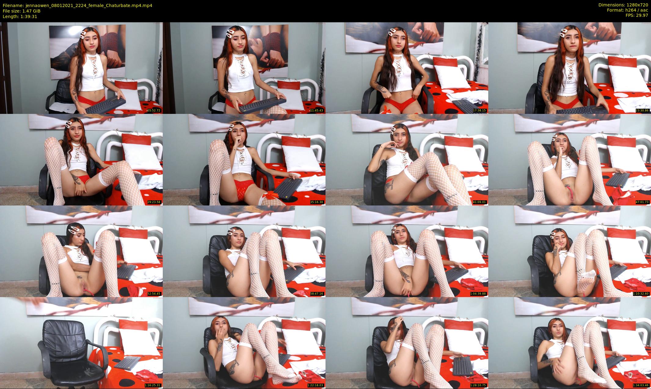 jennaowen — 100 minute Chaturbate female cam show recording, 720p, Jan 8, 2021