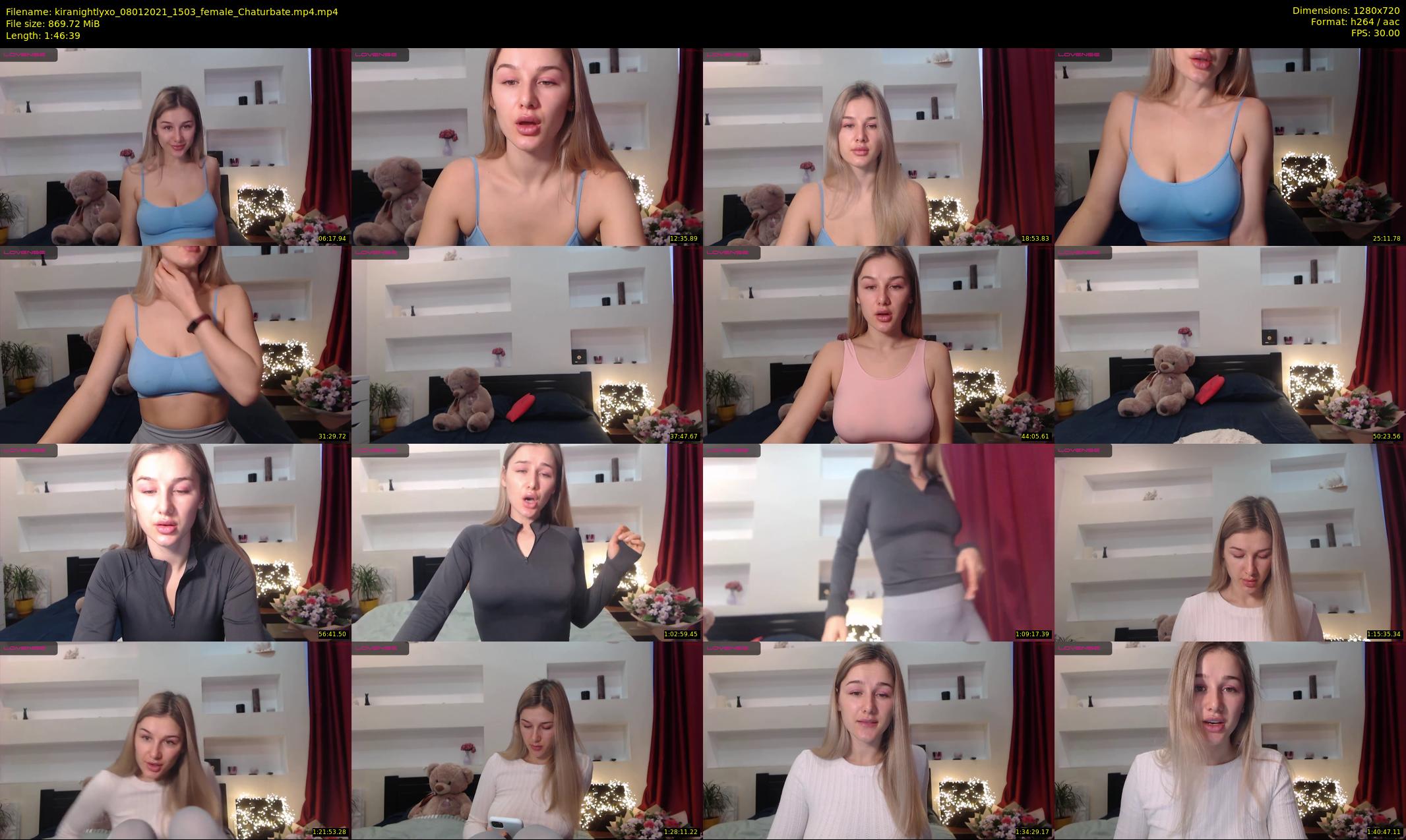kiranightlyxo — 107 minute Chaturbate female cam show recording, 720p, Jan 8, 2021
