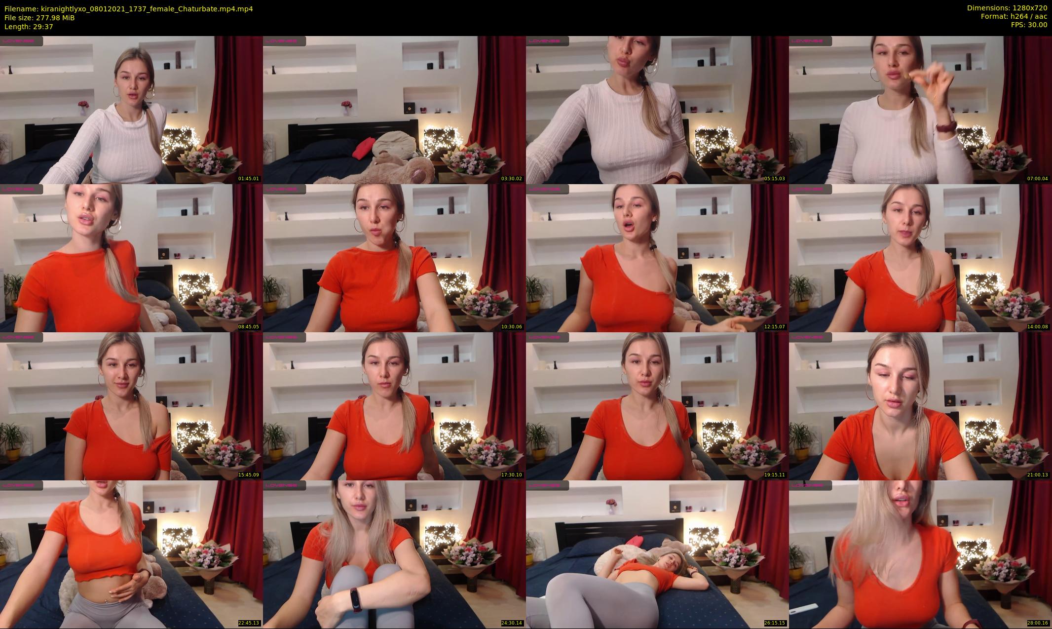 kiranightlyxo — 30 minute Chaturbate female cam show recording, 720p, Jan 8, 2021