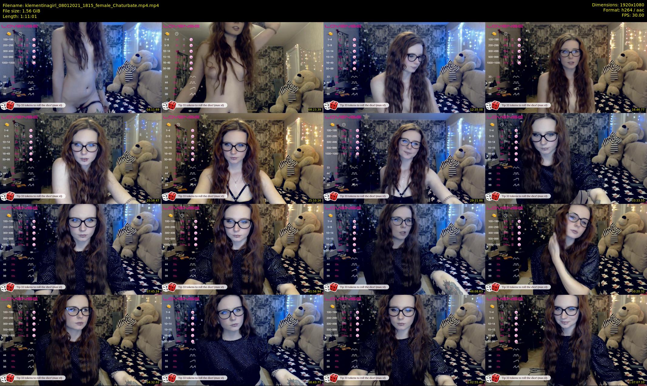 klementinagirl — 72 minute Chaturbate female cam show recording, 1080p, Jan 8, 2021