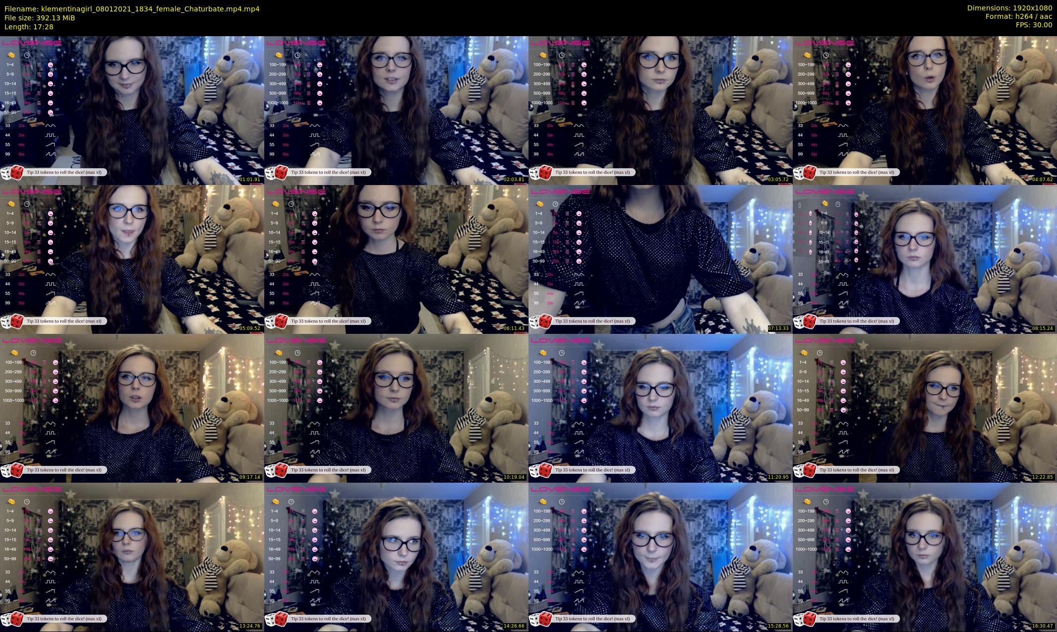 klementinagirl — 18 minute Chaturbate female cam show recording, 1080p, Jan 8, 2021