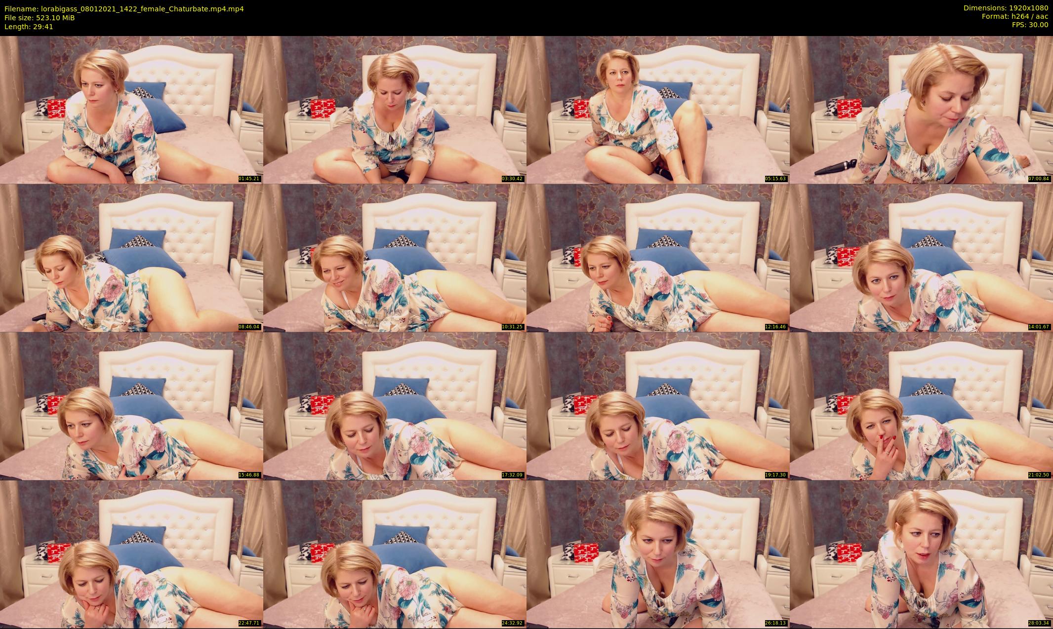 lorabigass — 30 minute Chaturbate female cam show recording, 1080p, Jan 8, 2021