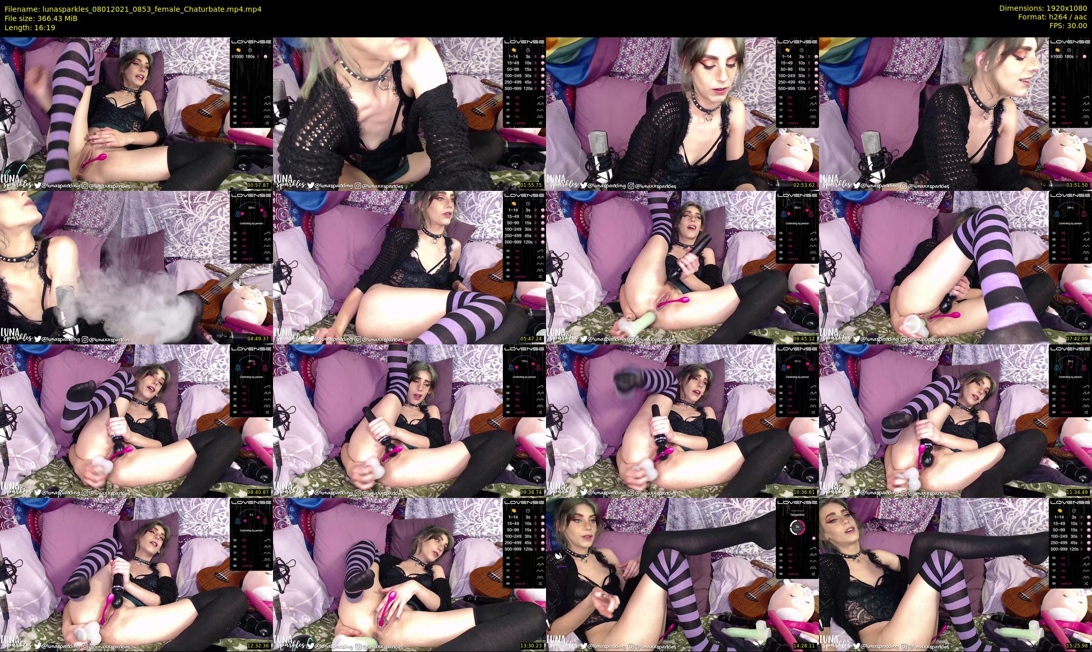 lunasparkles — 17 minute Chaturbate female cam show recording, 1080p, Jan 8, 2021