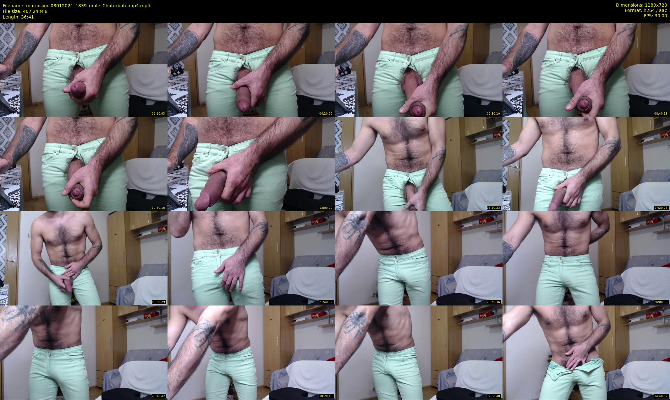 marioslim — 37 minute Chaturbate male cam show recording, 720p, Jan 8, 2021