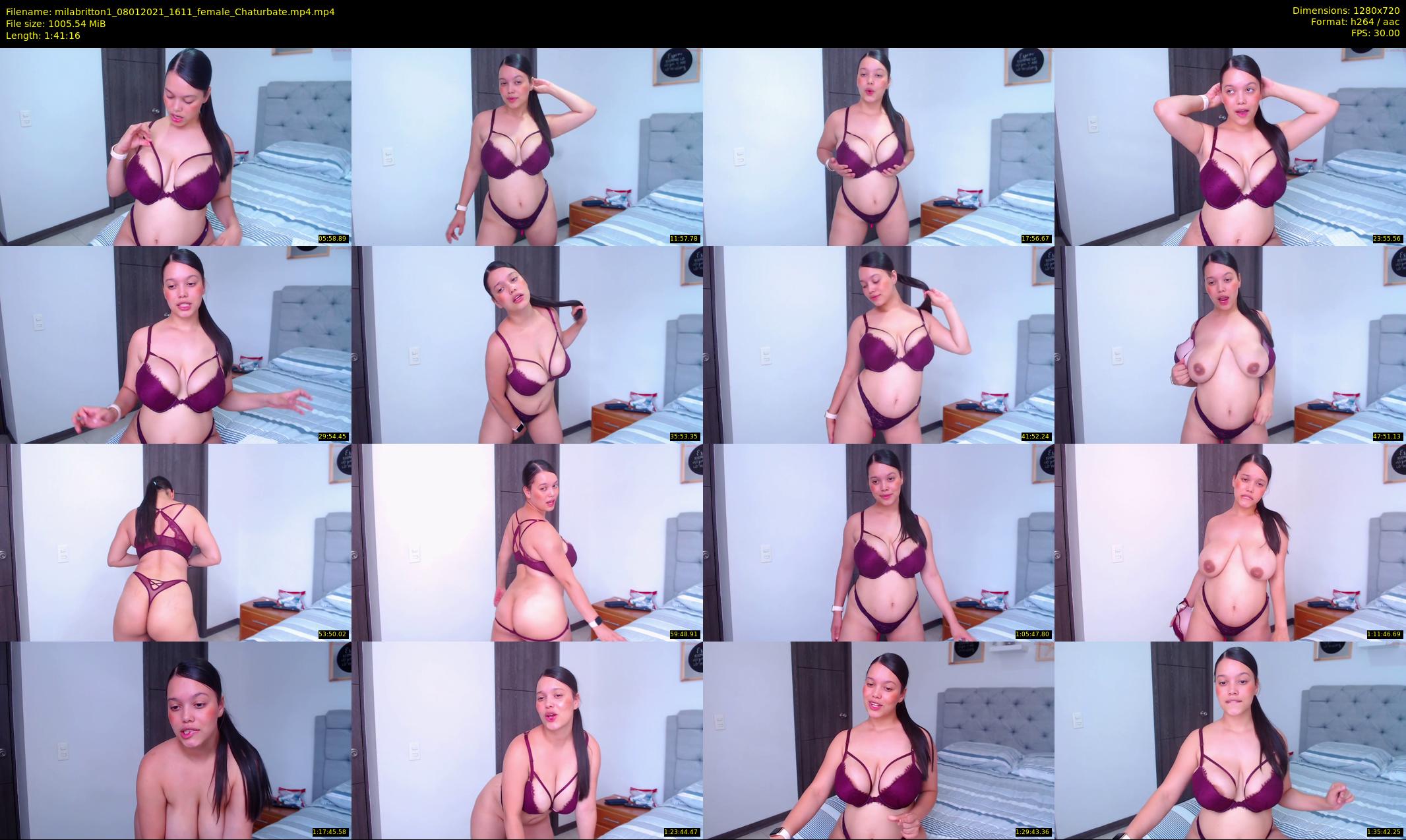 milabritton1 — 102 minute Chaturbate female cam show recording, 720p, Jan 8, 2021