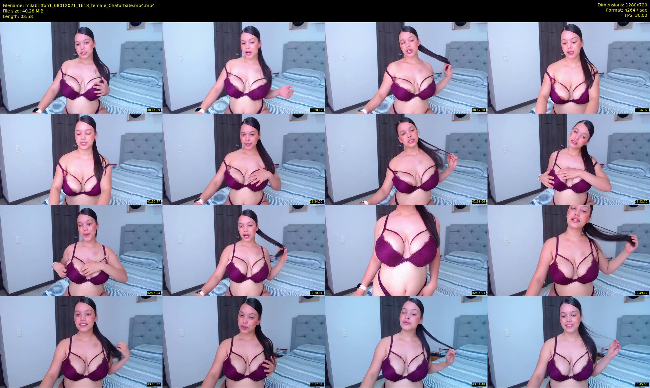 milabritton1 — 4 minute Chaturbate female cam show recording, 720p, Jan 8, 2021