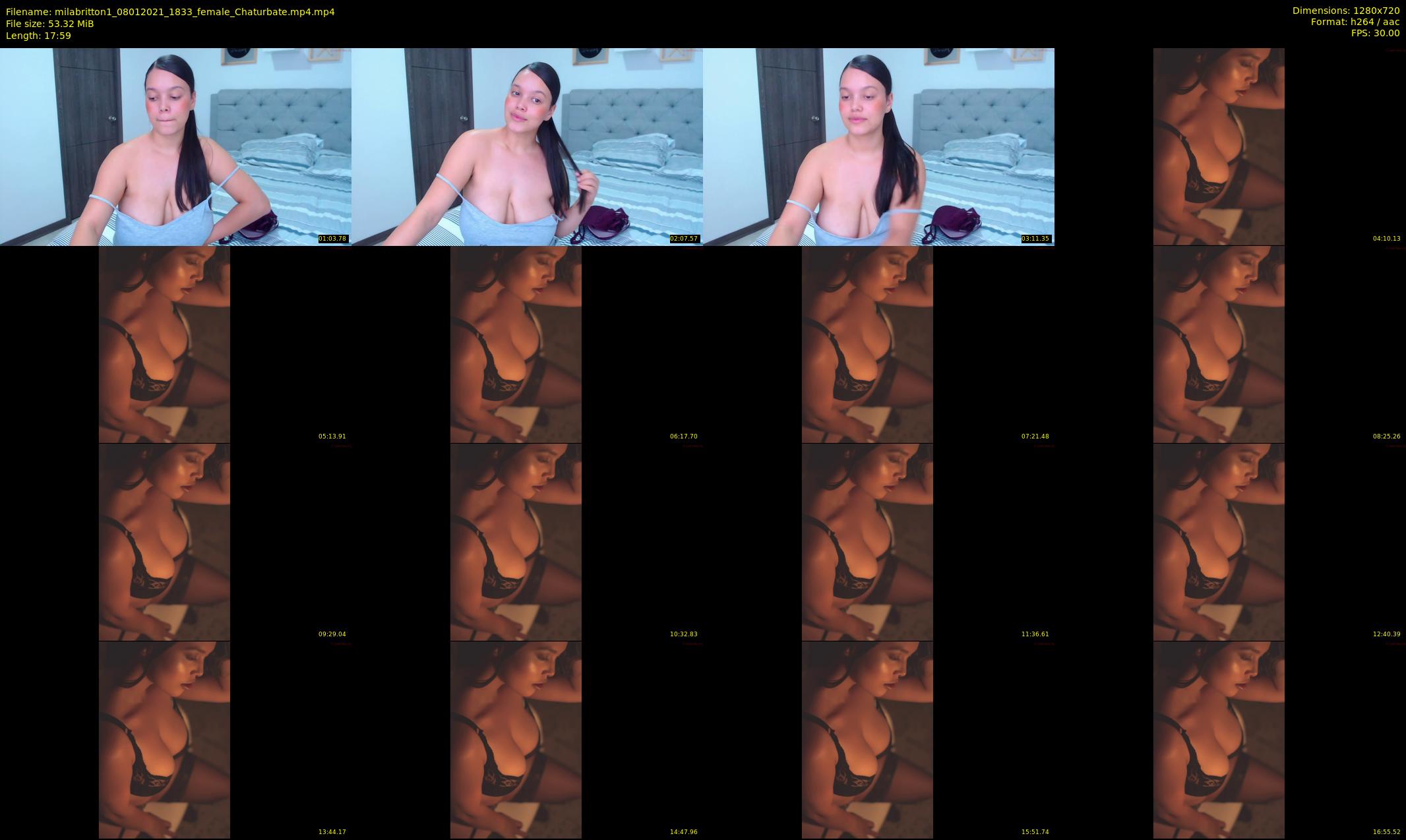 milabritton1 — 18 minute Chaturbate female cam show recording, 720p, Jan 8, 2021