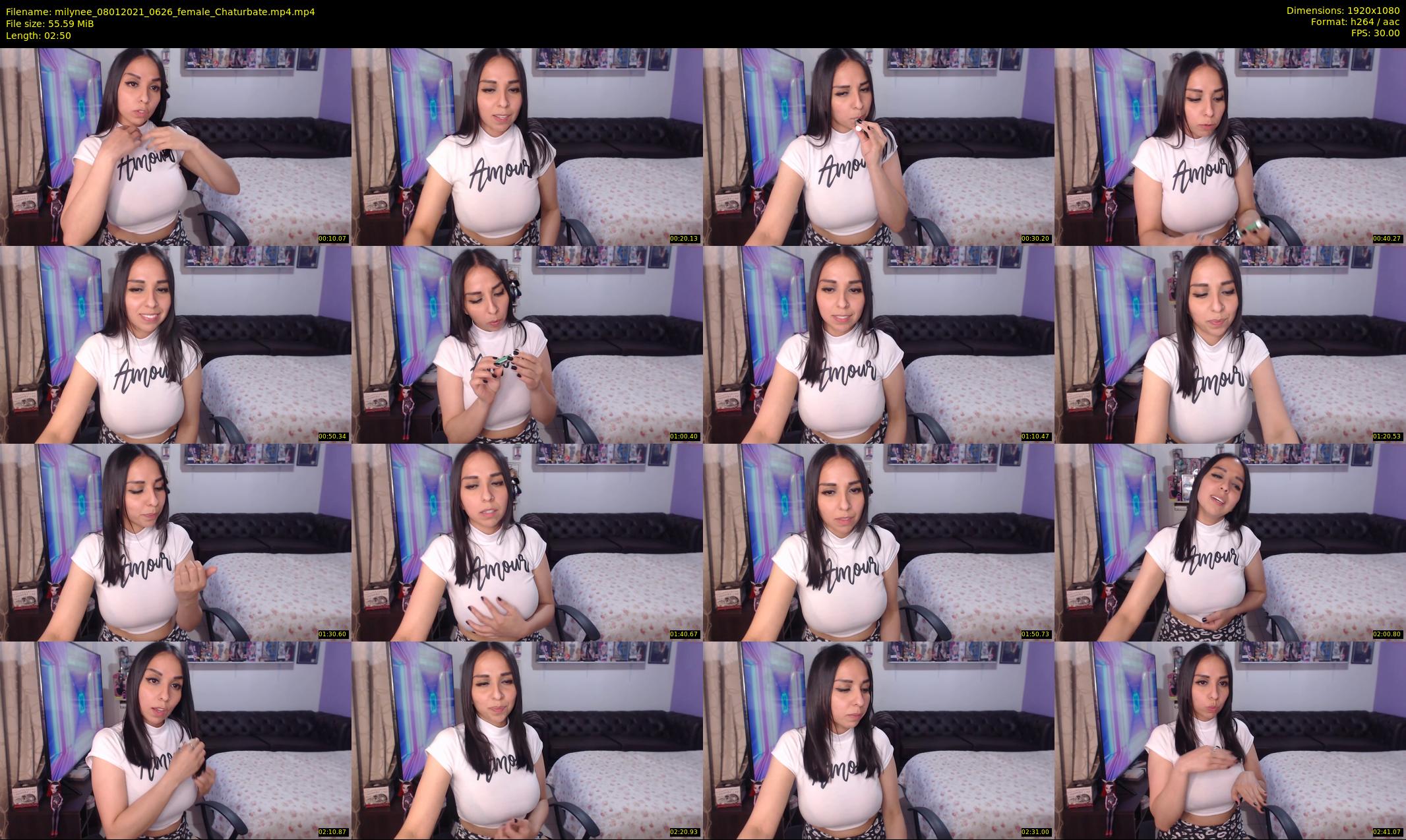 milynee — 3 minute Chaturbate female cam show recording, 1080p, Jan 8, 2021