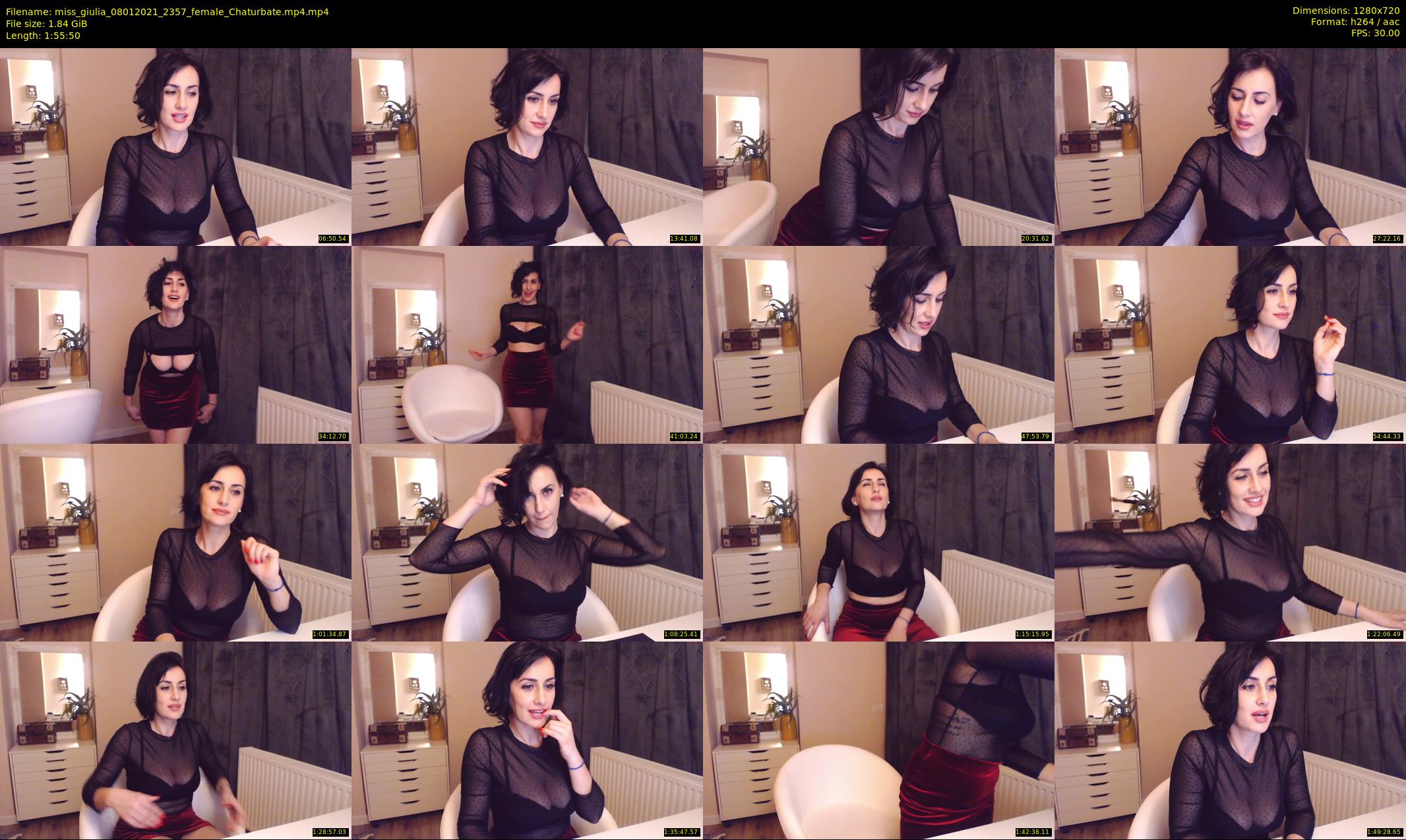 miss_giulia — 116 minute Chaturbate female cam show recording, 720p, Jan 8, 2021