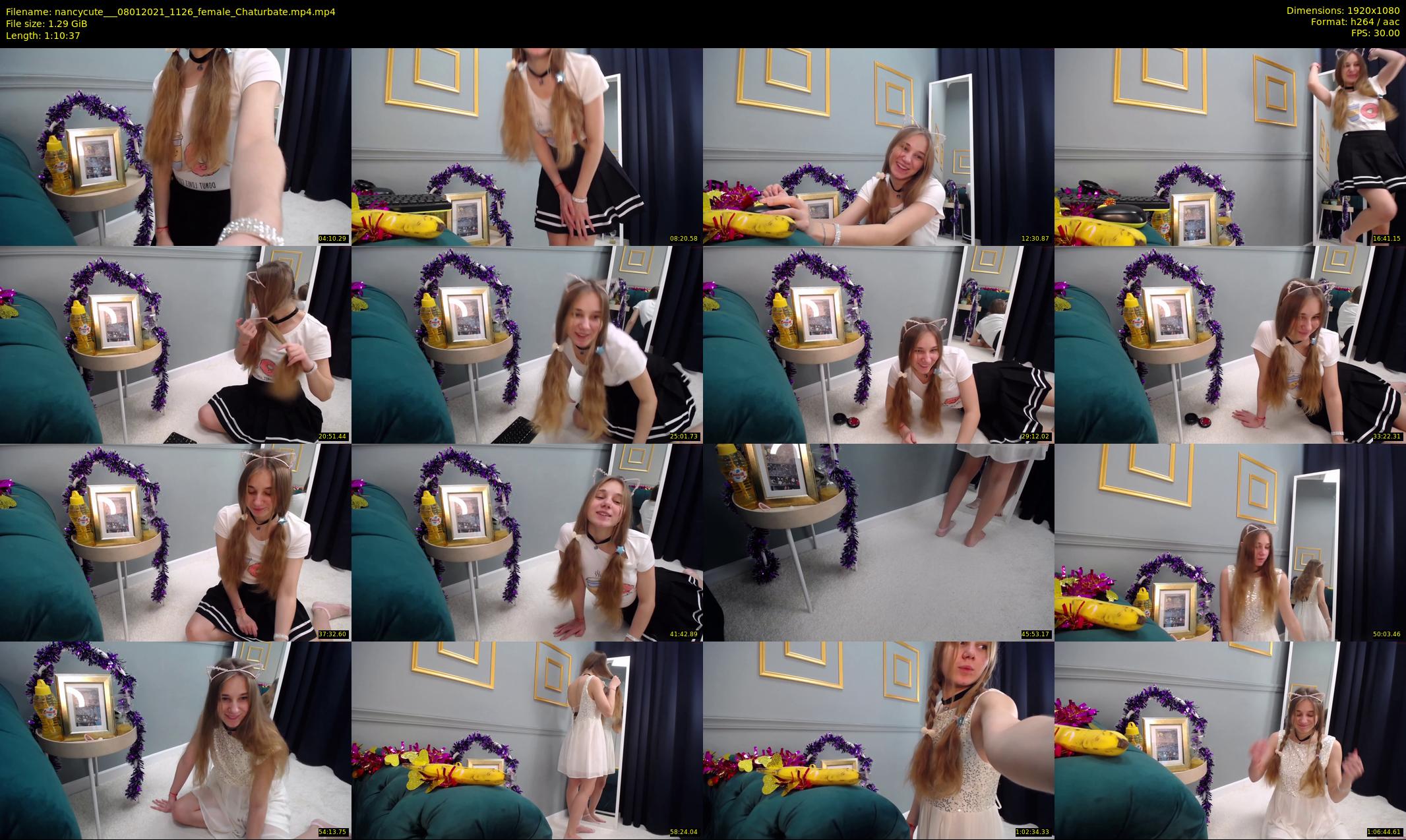 nancycute__ — 71 minute Chaturbate female cam show recording, 1080p, Jan 8, 2021